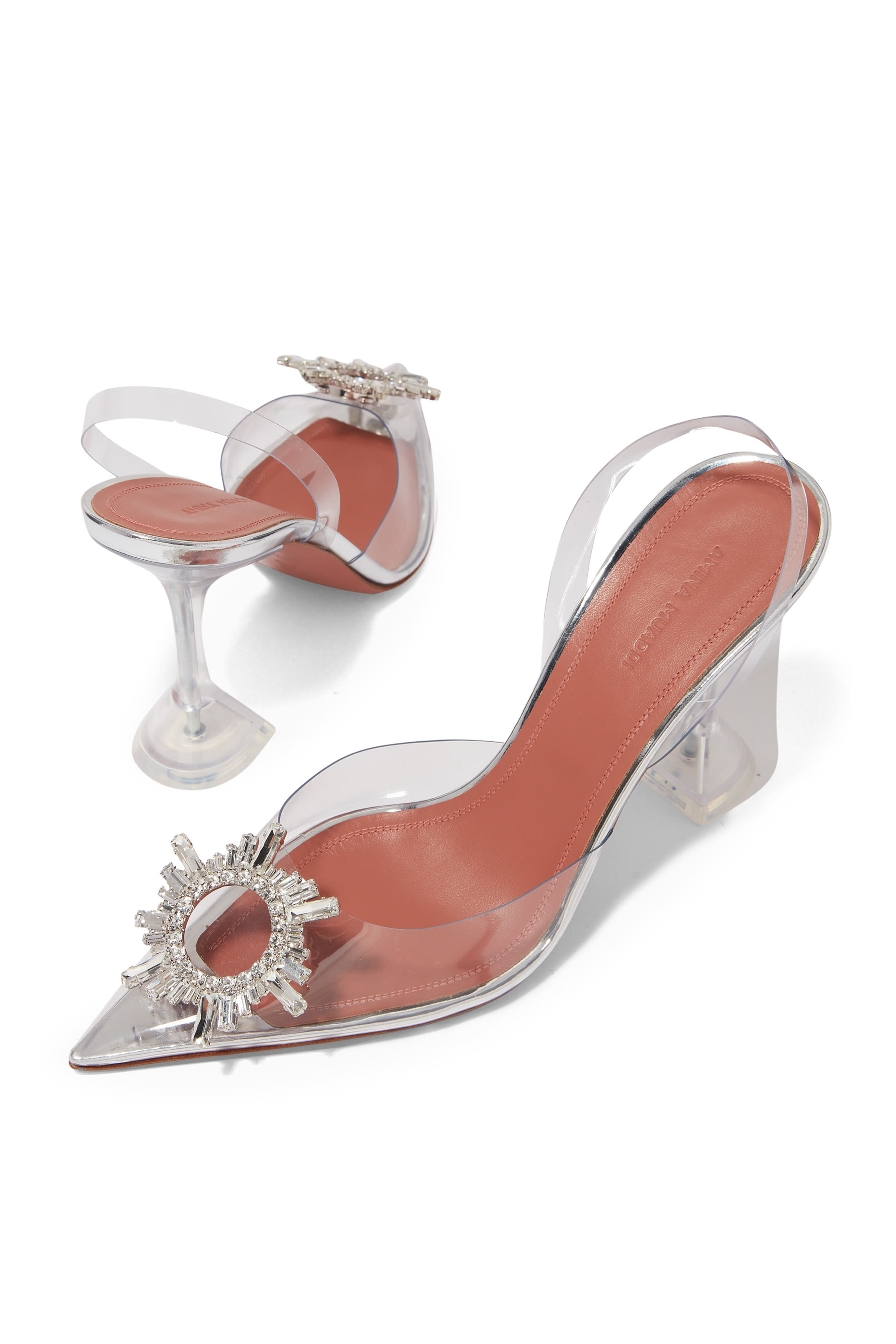 Begum Glass 70 Slingbacks