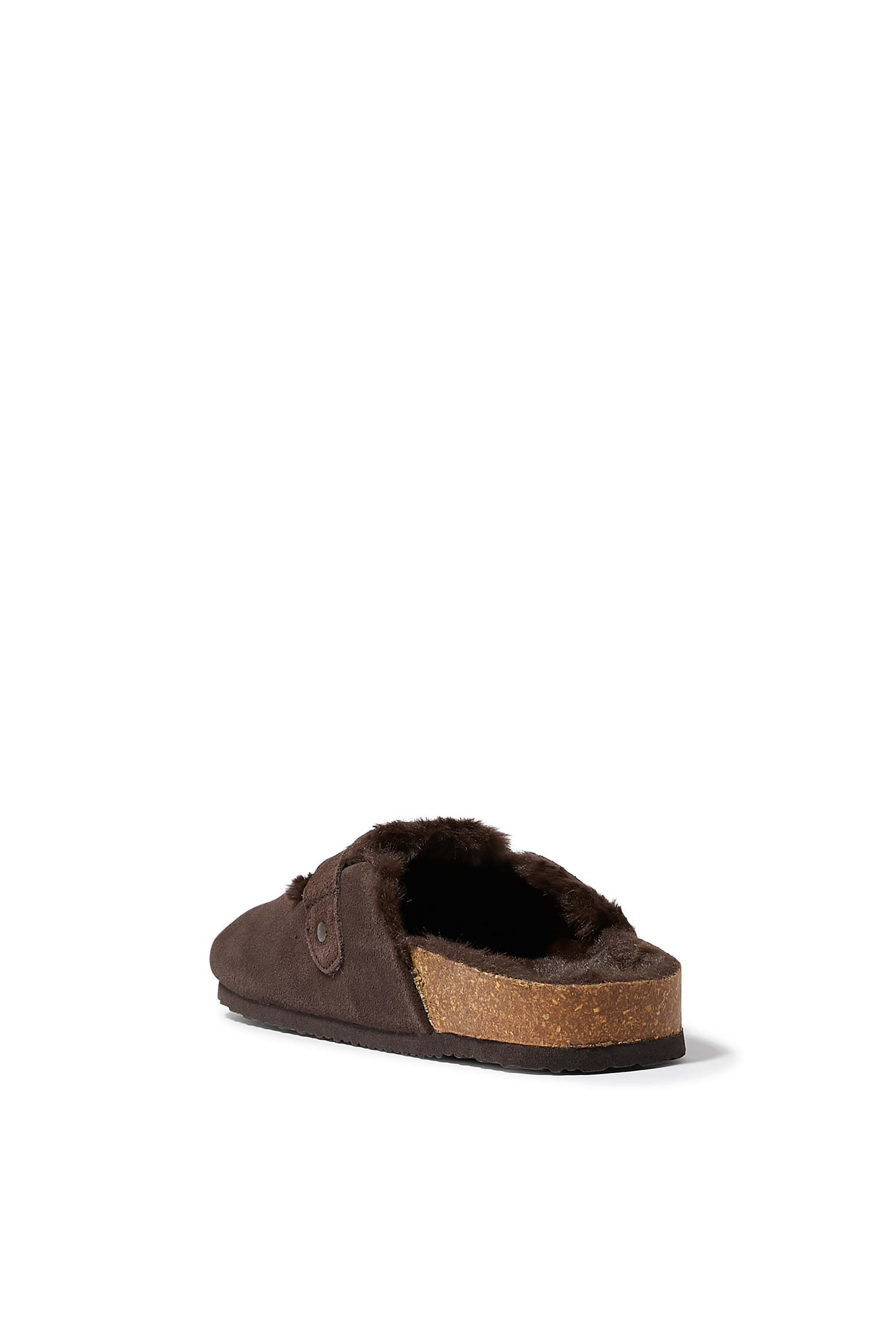  Suede Corkbed Mule Slippers