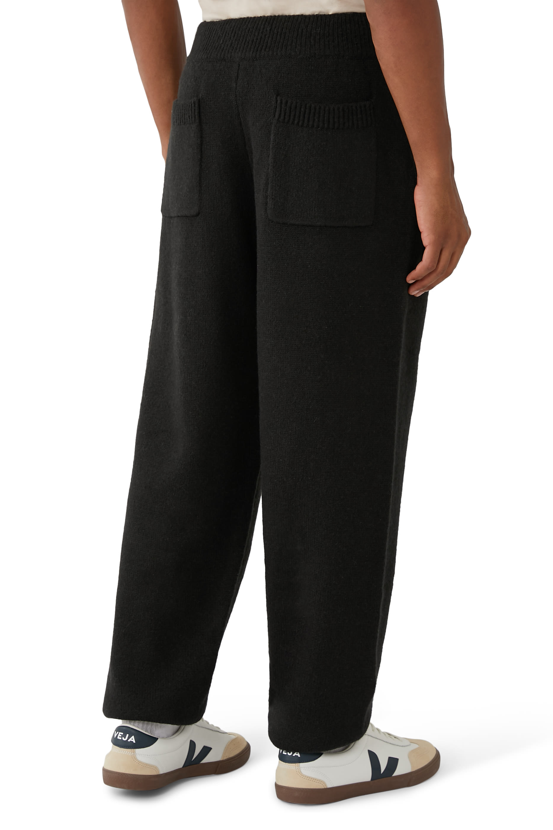 Mohair Blend Knit Sweatpants