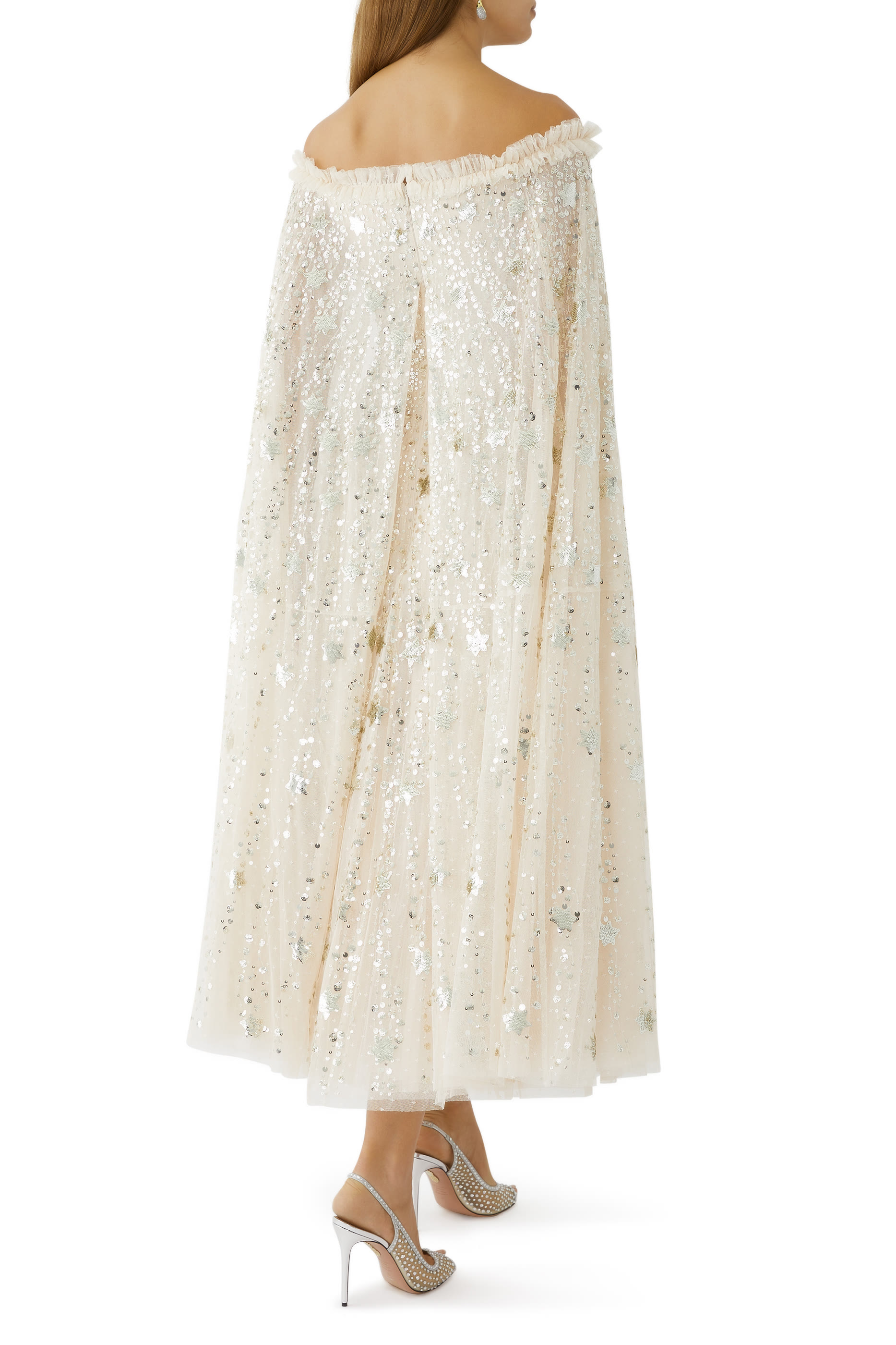 Shooting Stars Cape Ankle Gown