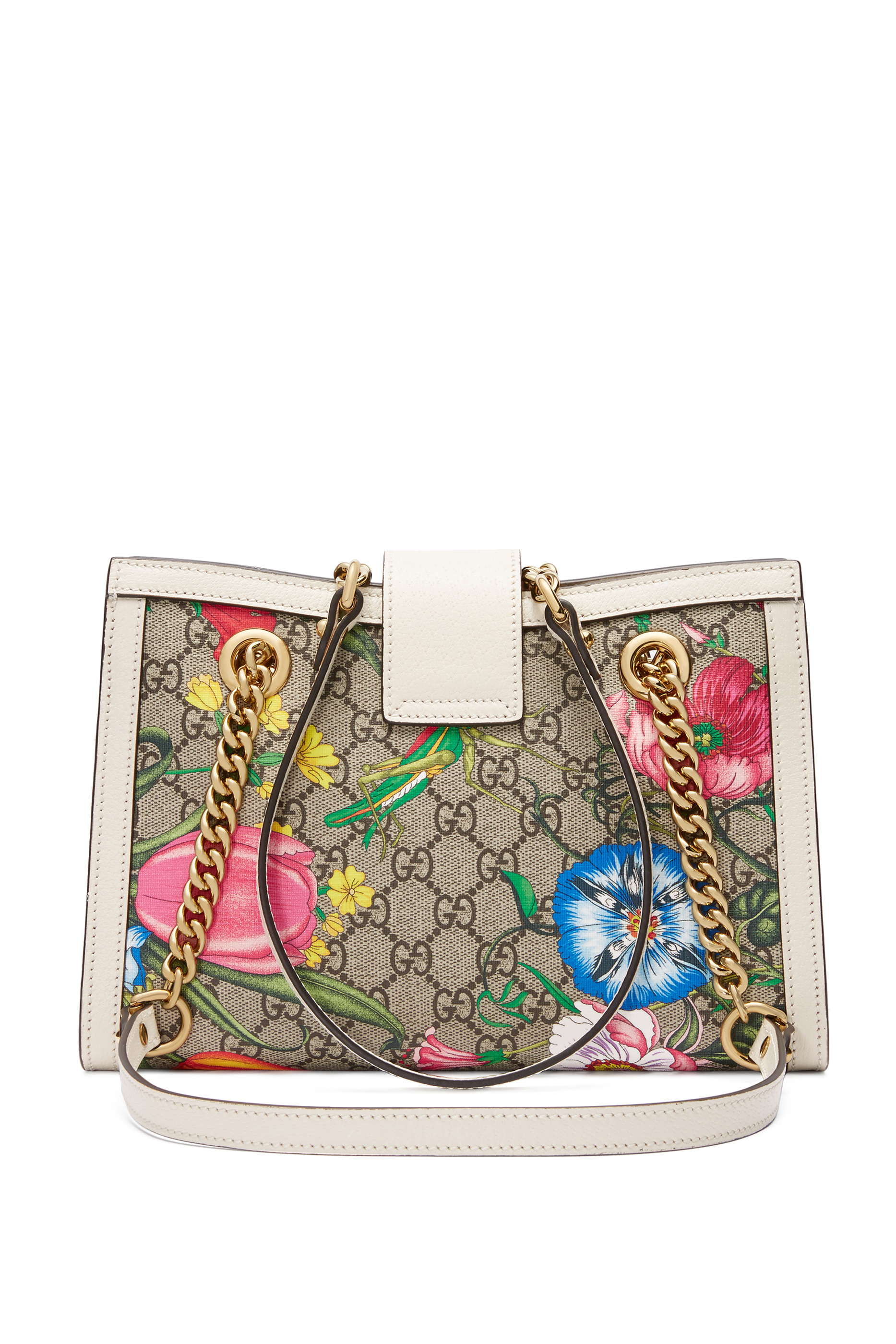 Padlock GG Flora Small Shoulder Bag
