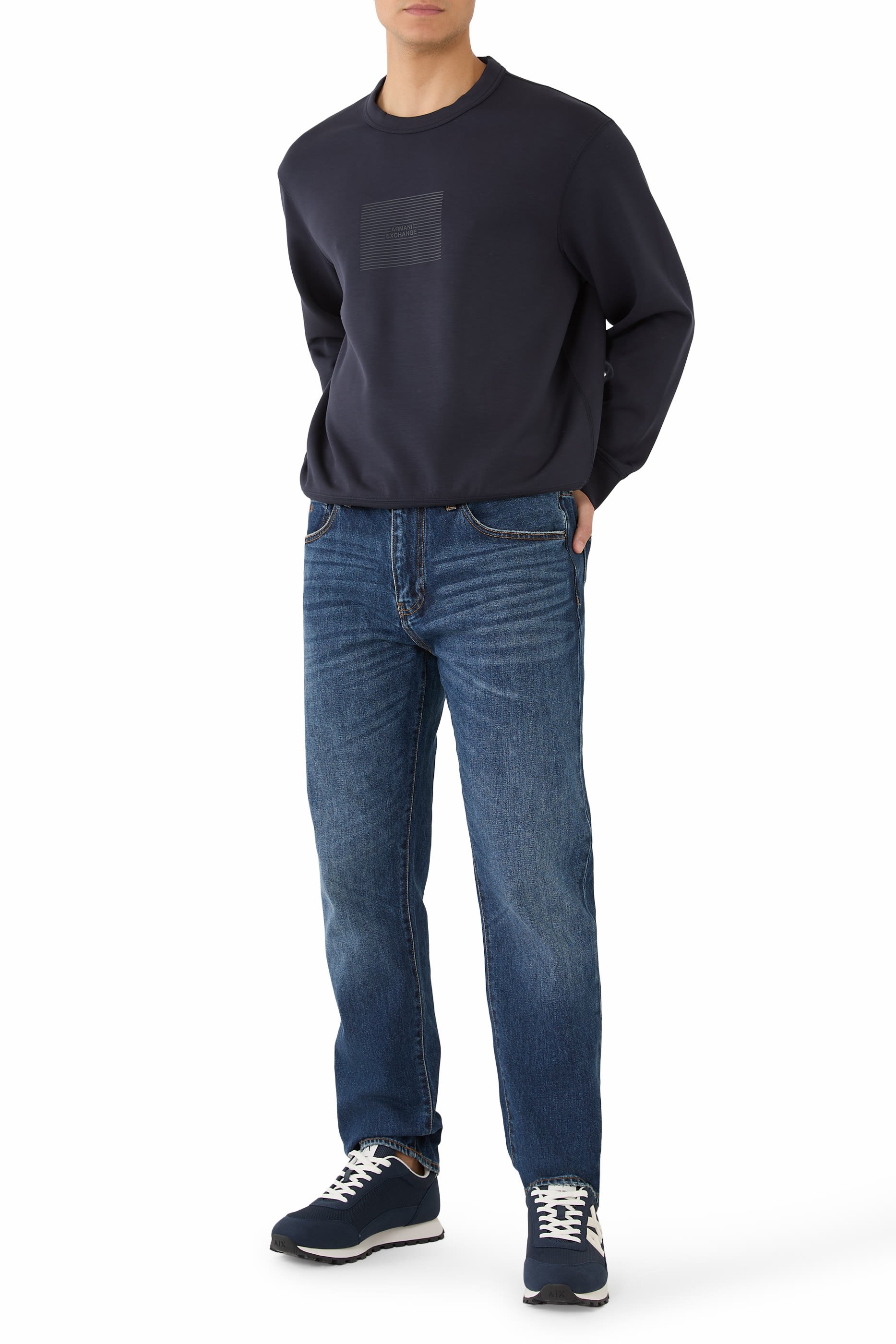 AX Logo Lettering Sweatshirt