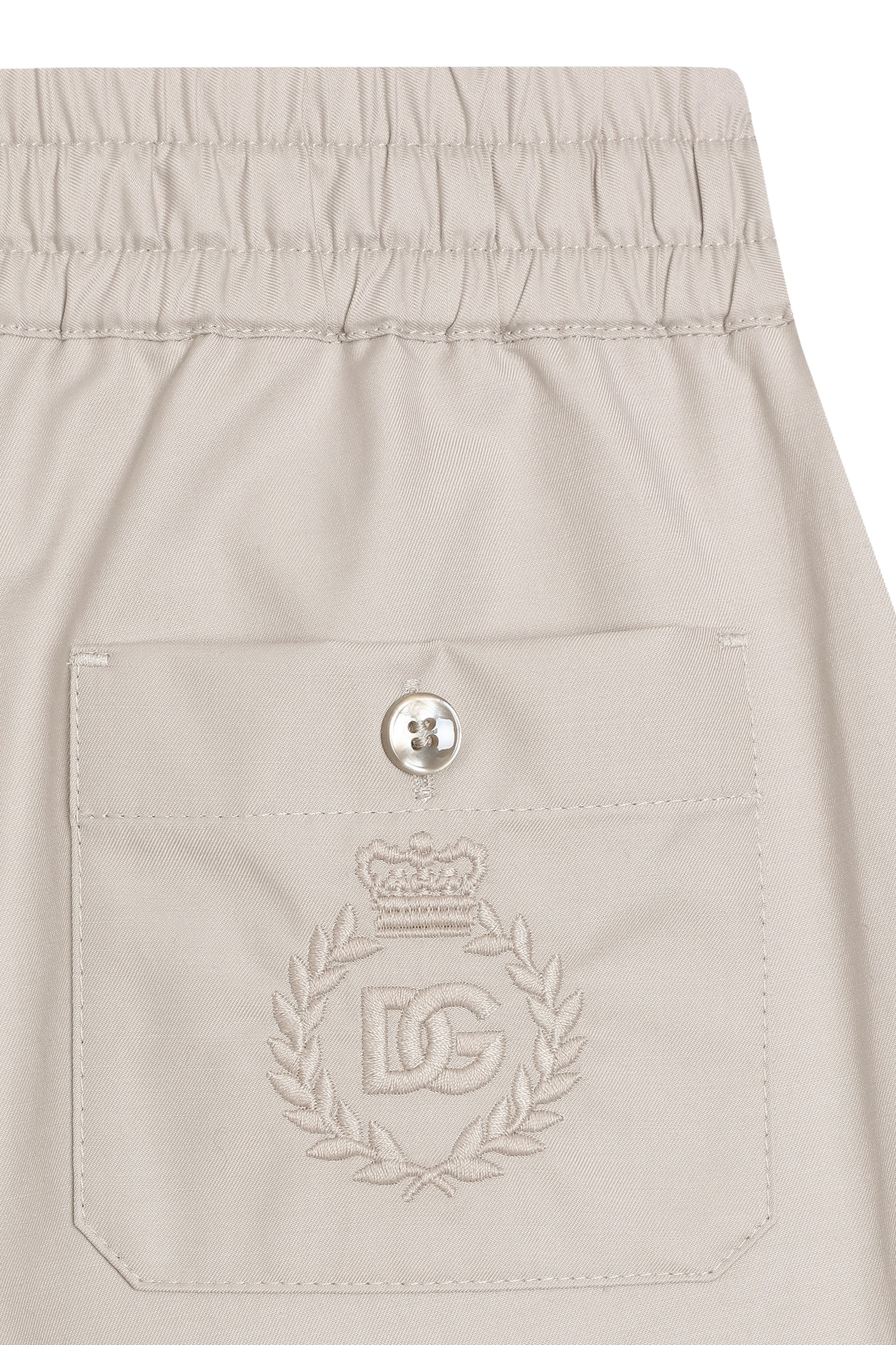 Kids Logo Embroidery Gabardine Shorts
