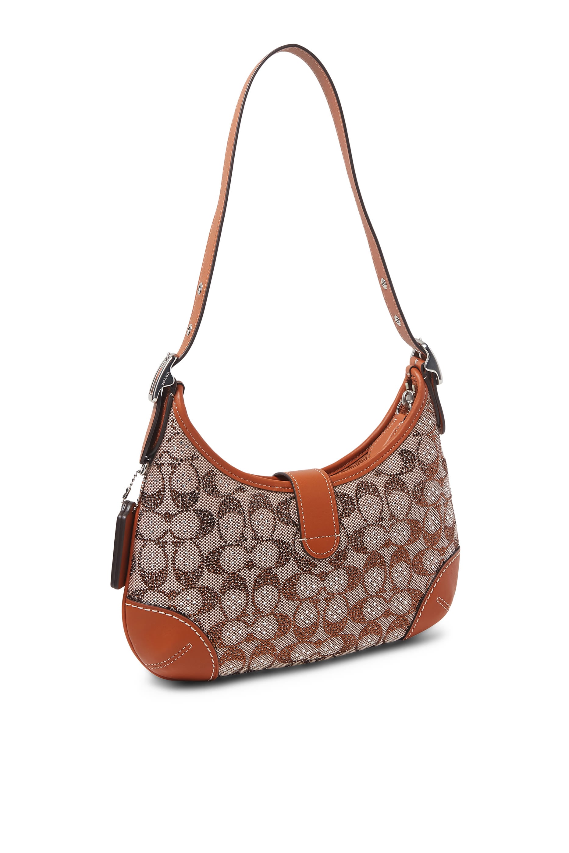 Hamptons Hobo Bag in Crystal Signature Jacquard
