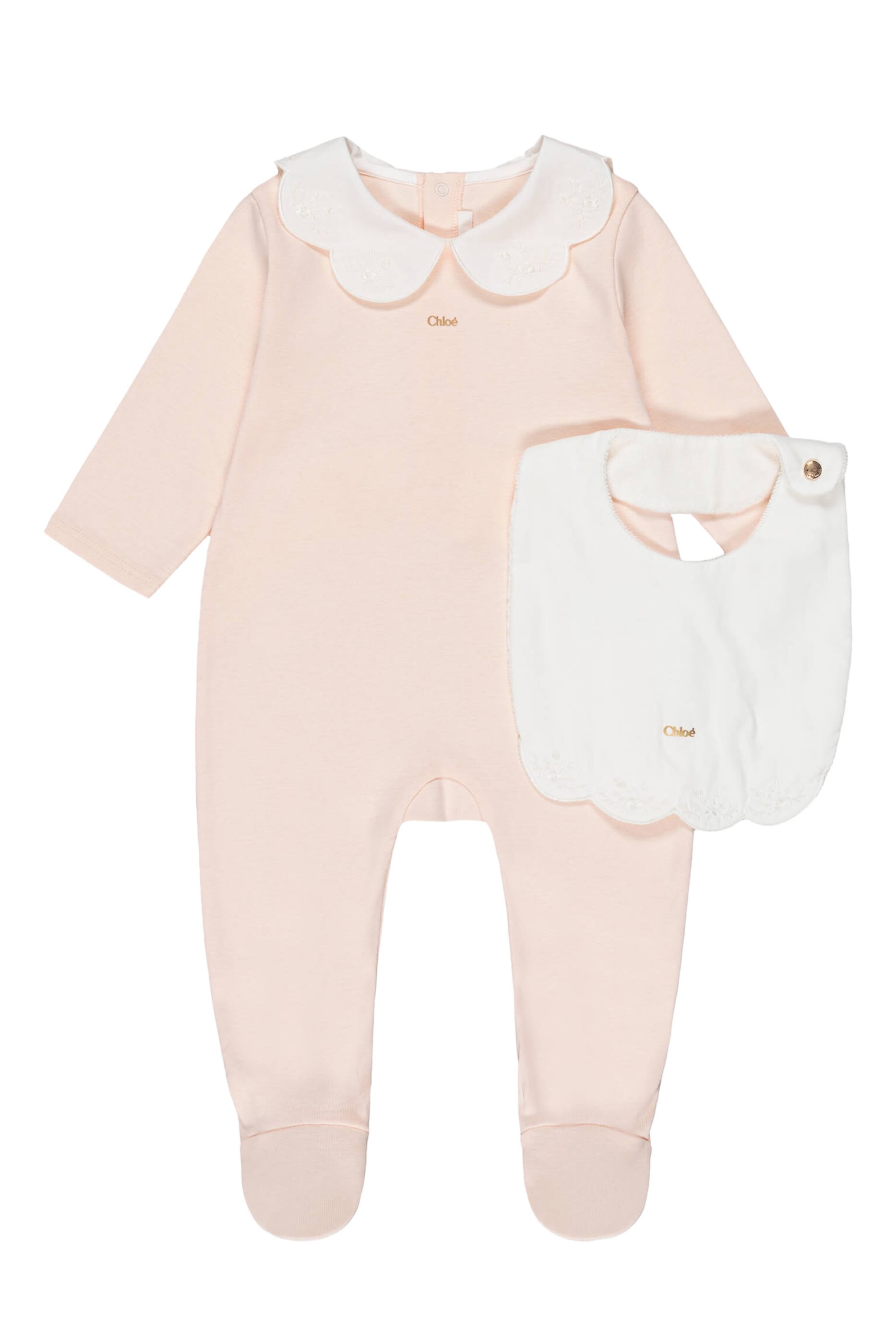 Kids Cotton Jumpsuit & Bib Set 