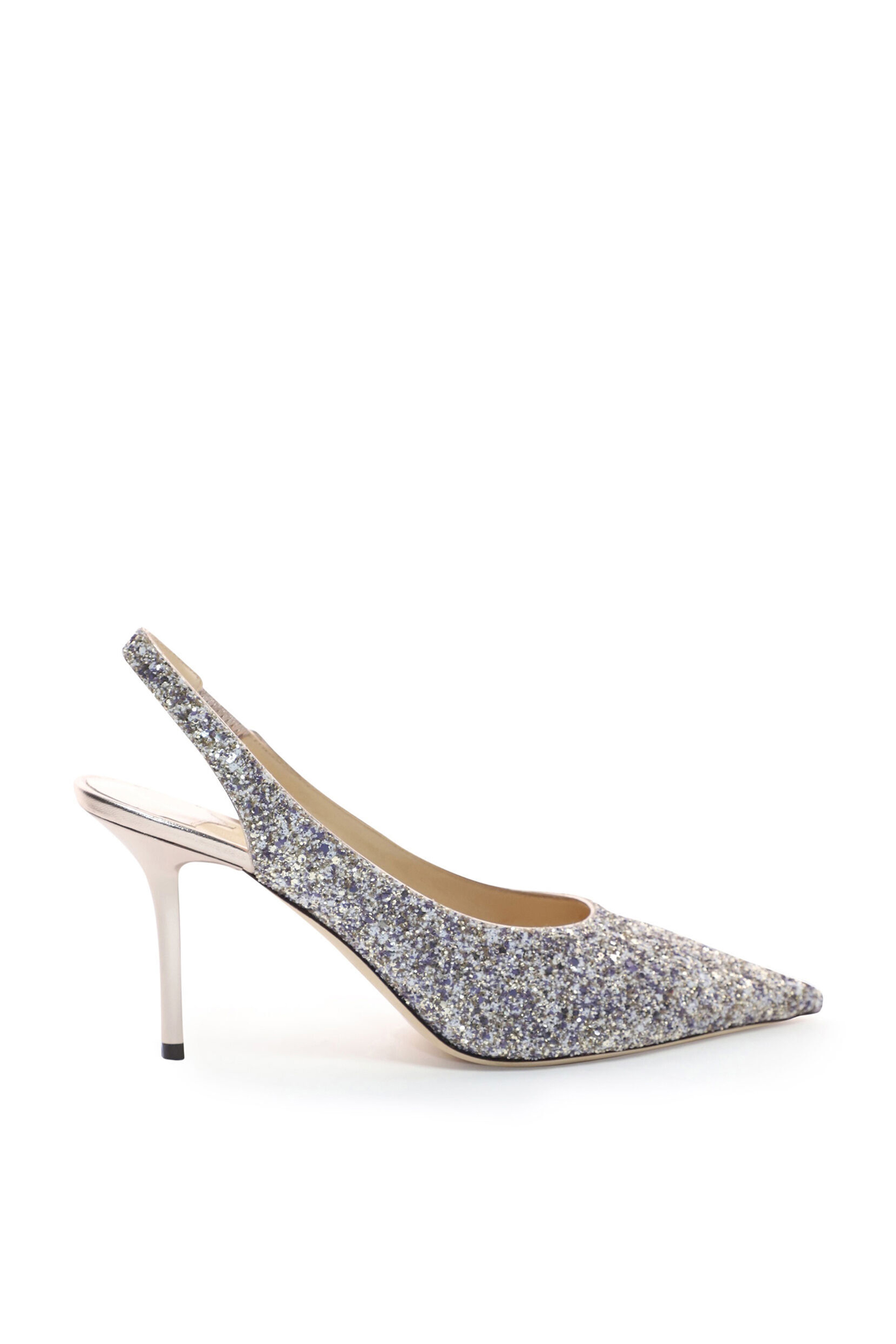 Ivy 85 Glitter Fabric Slingback Heels