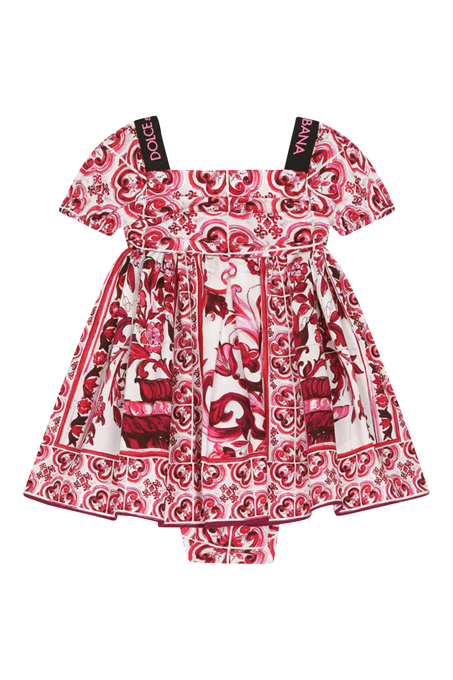 Kids Majolica Print Cotton Dress