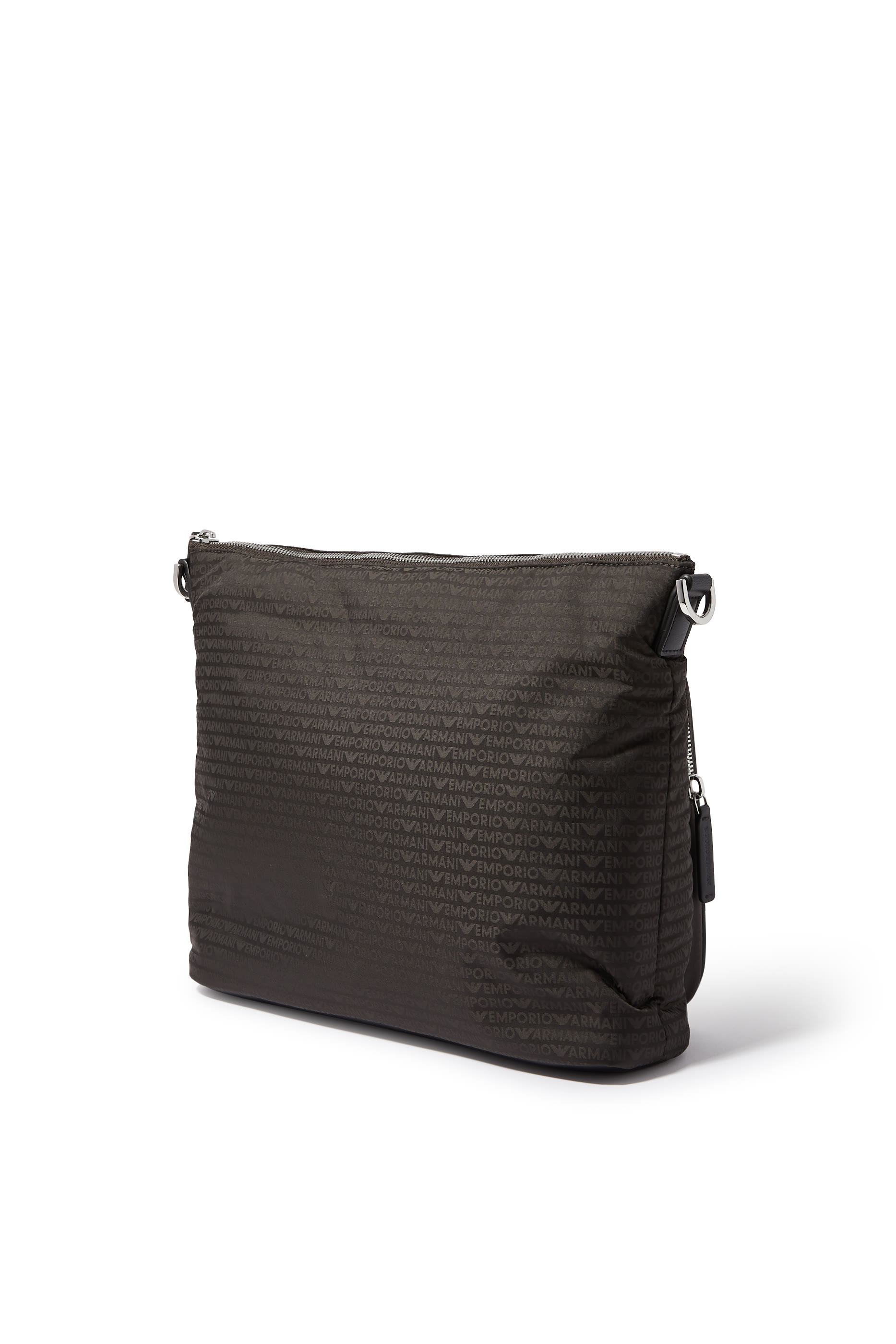 EA Logo Crossbody Jacquard Bag