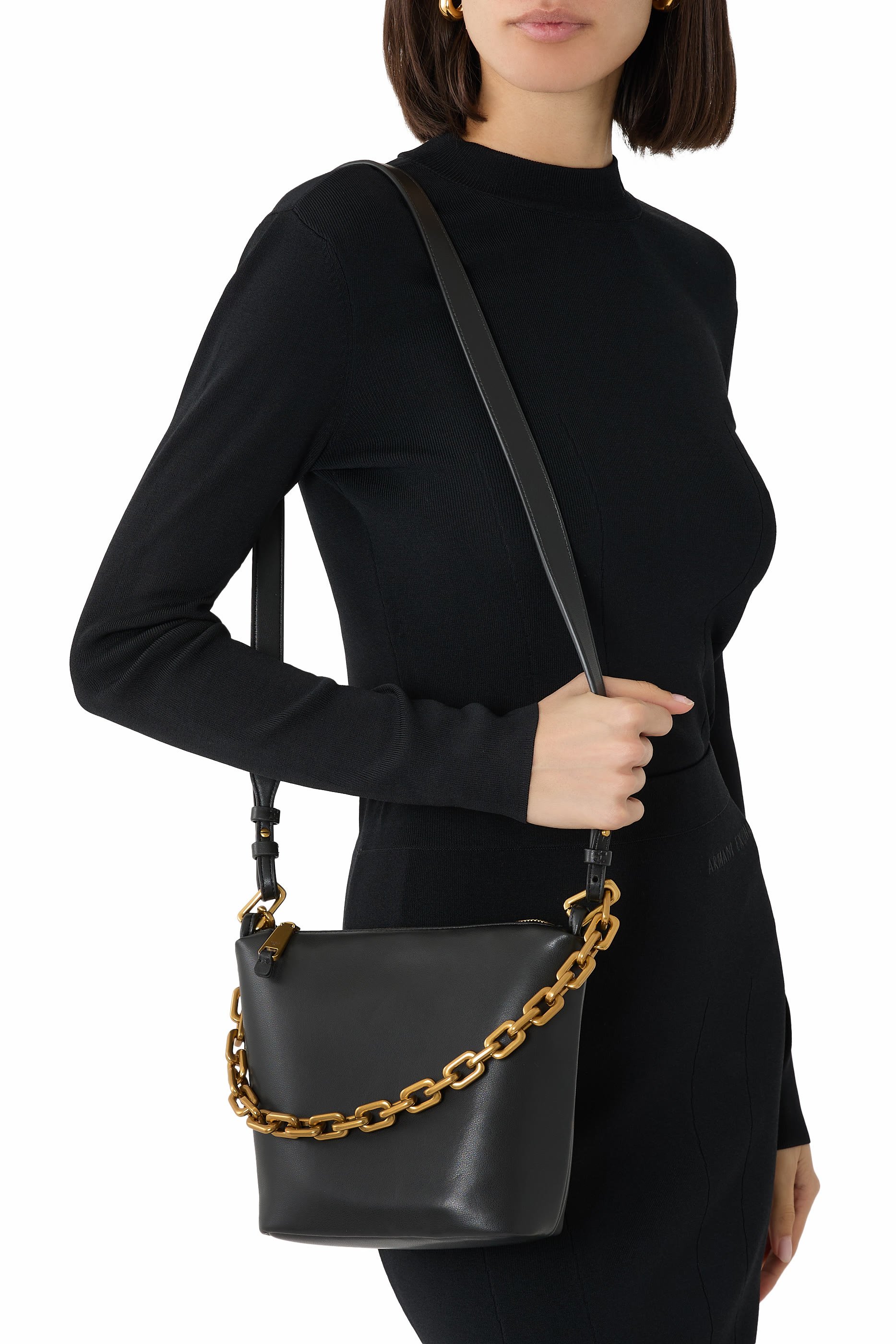 Small Hobo Bag with Chain