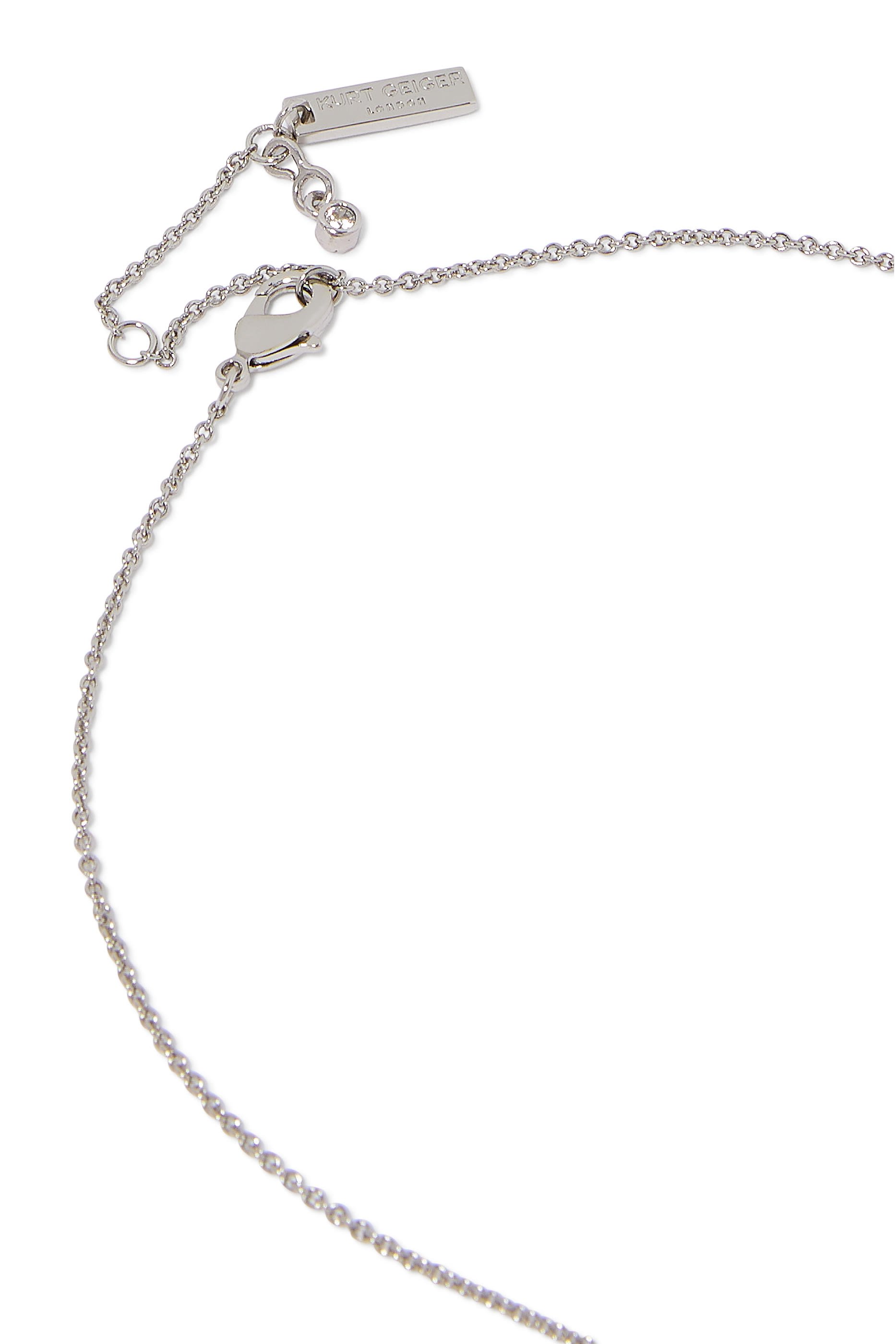 Crystal Necklace, Brass & Semi-precious Tourmaline