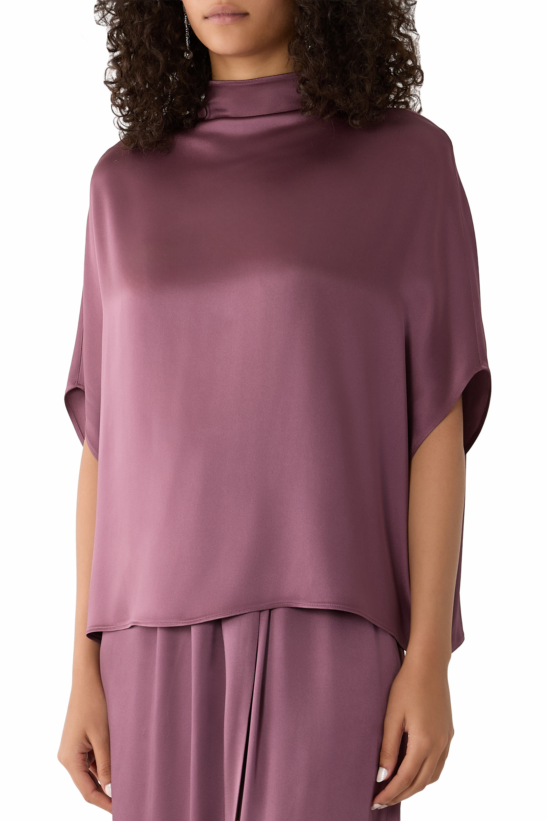 Satin Cape T-Shirt 