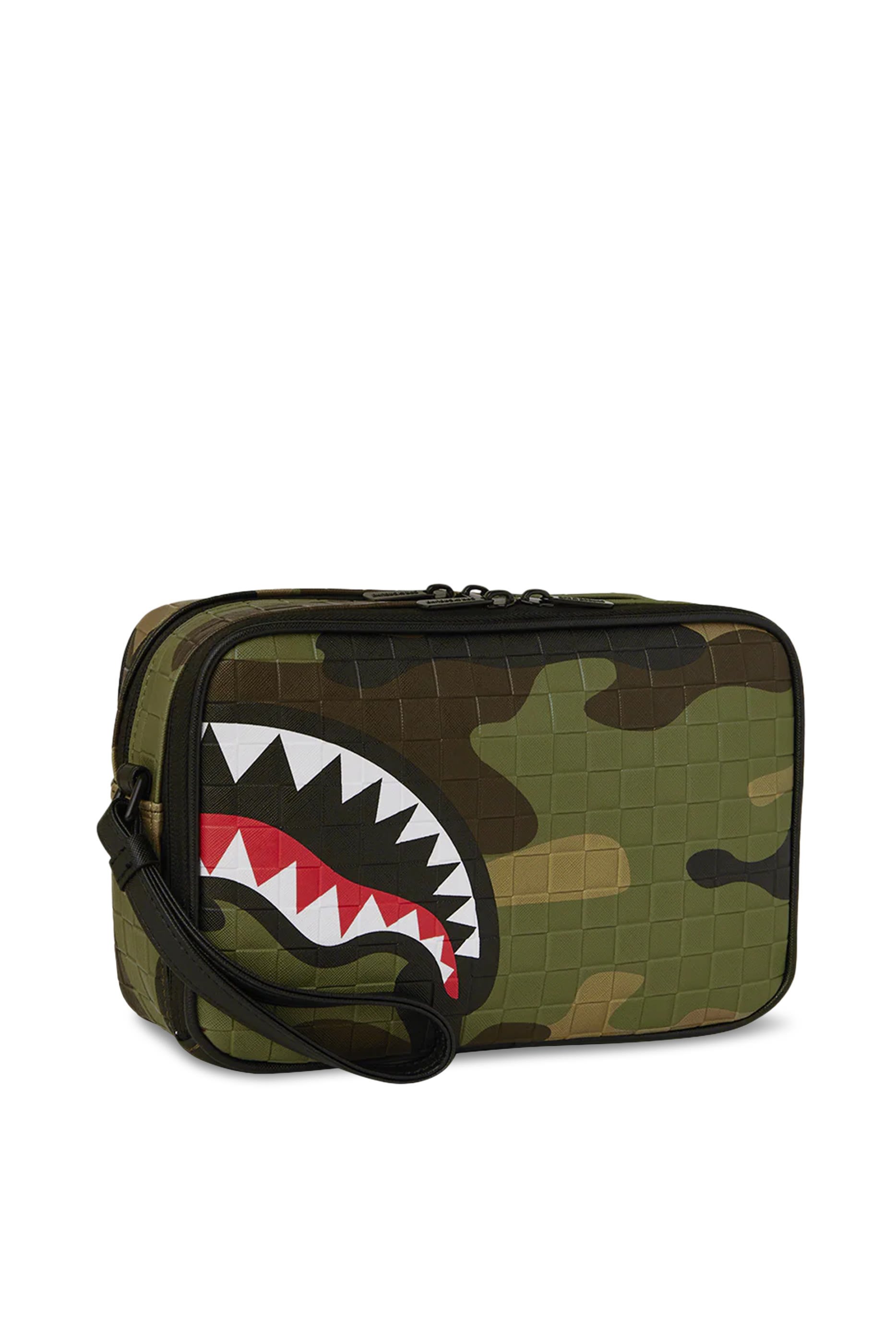 Kids Woodland Camo Check Toiletry Bag