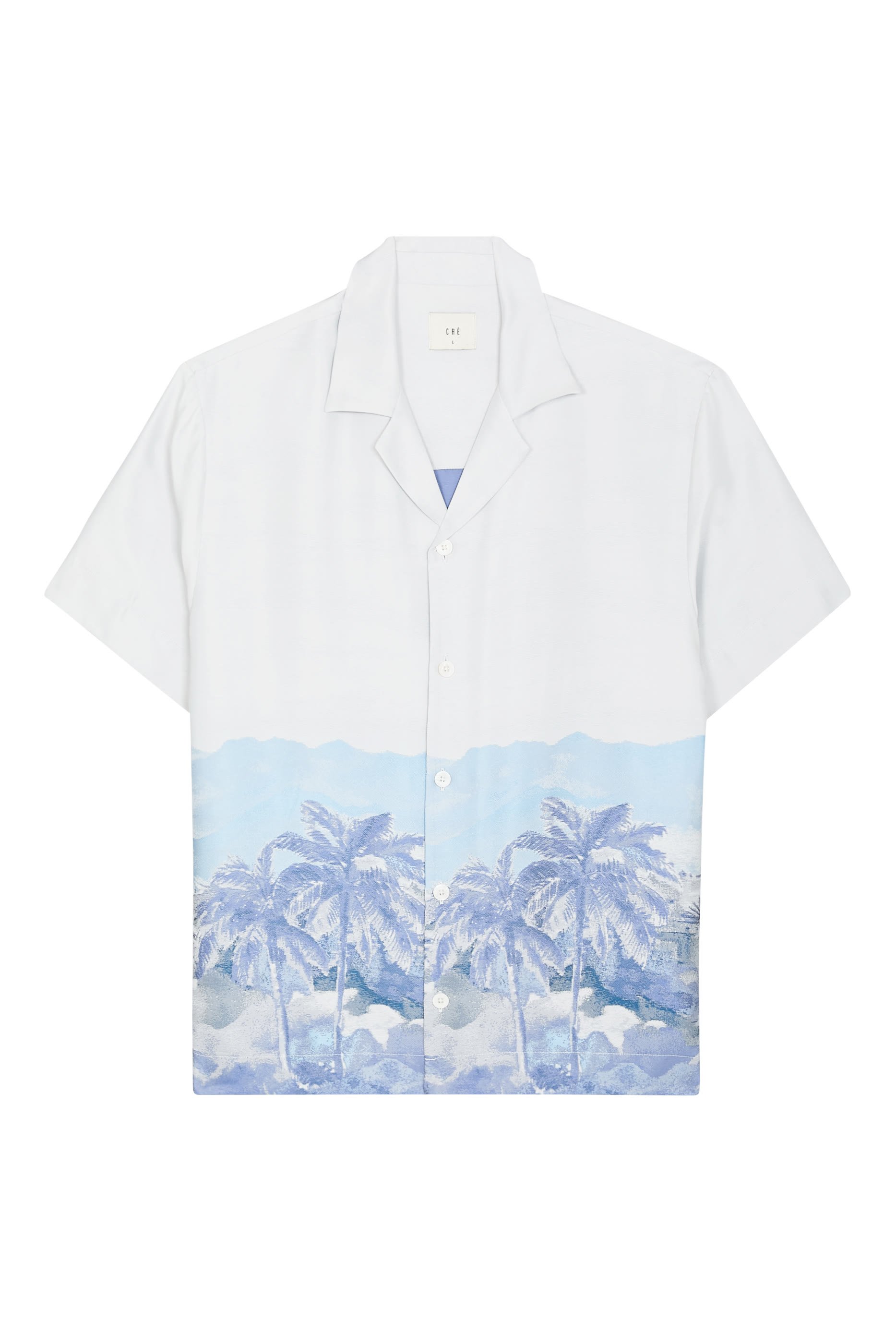 C&eacute;zanne Silk-Blend Jacquard Shirt