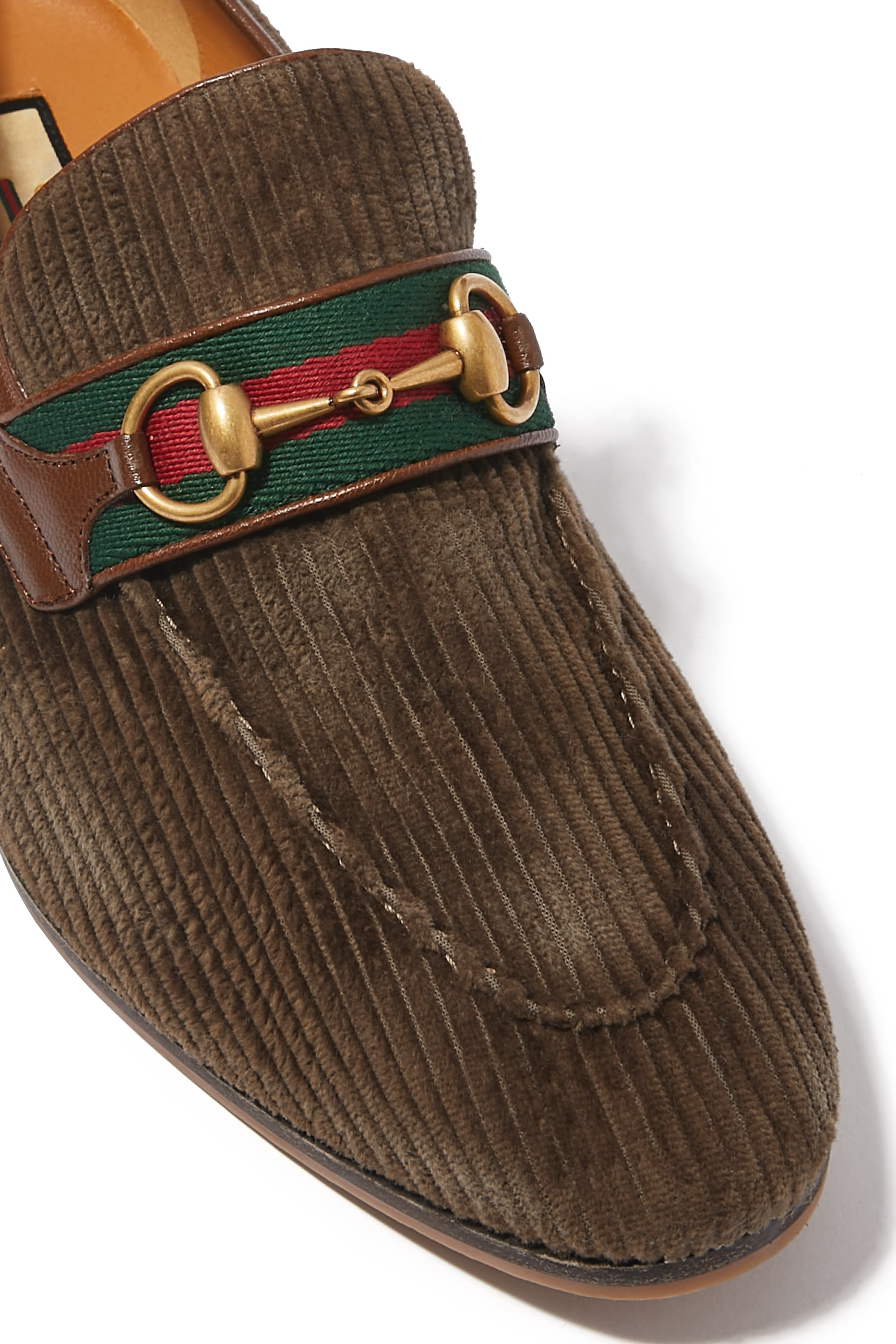 Corduroy Horsebit Loafers