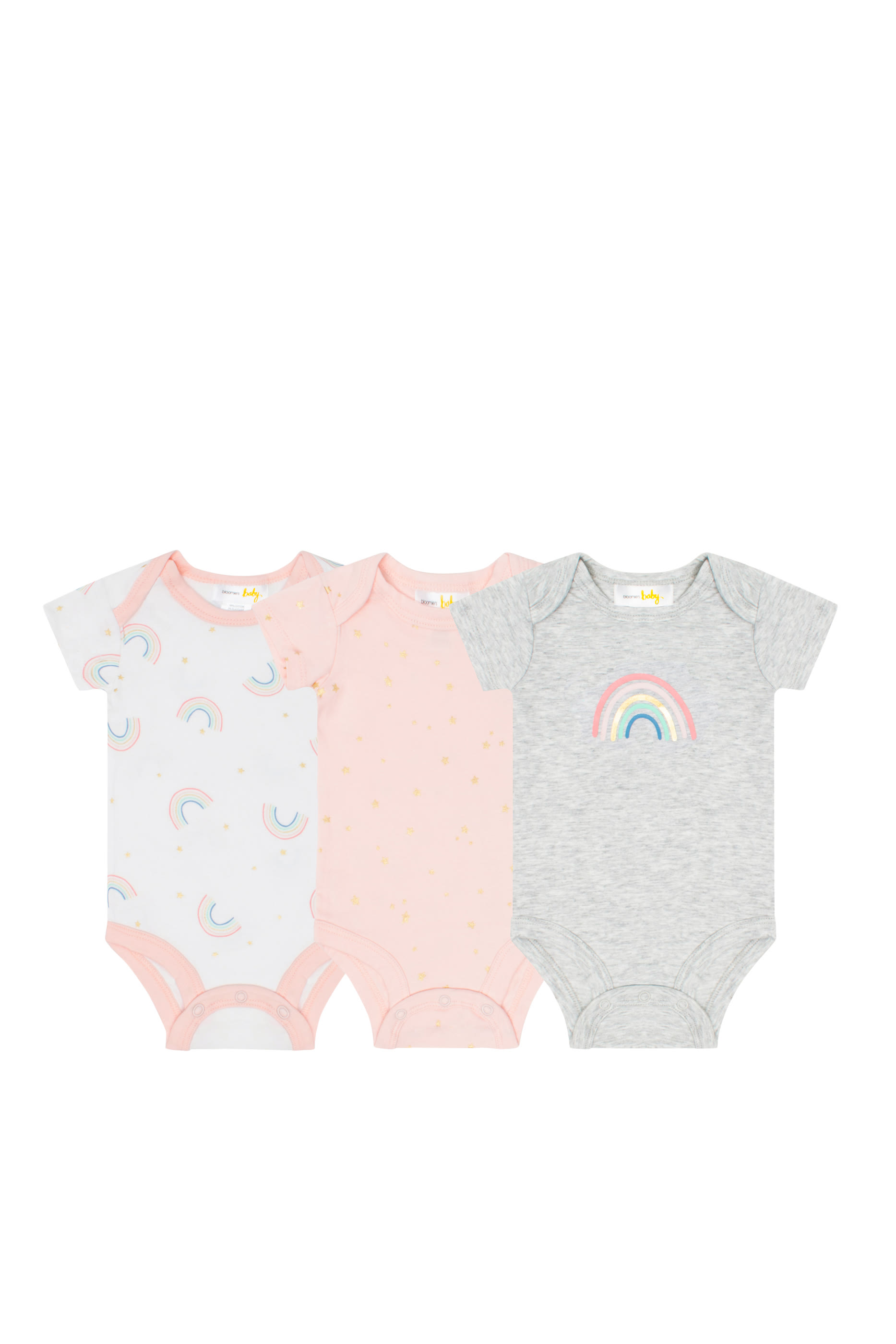 Jersey Bodysuit, Set of Three