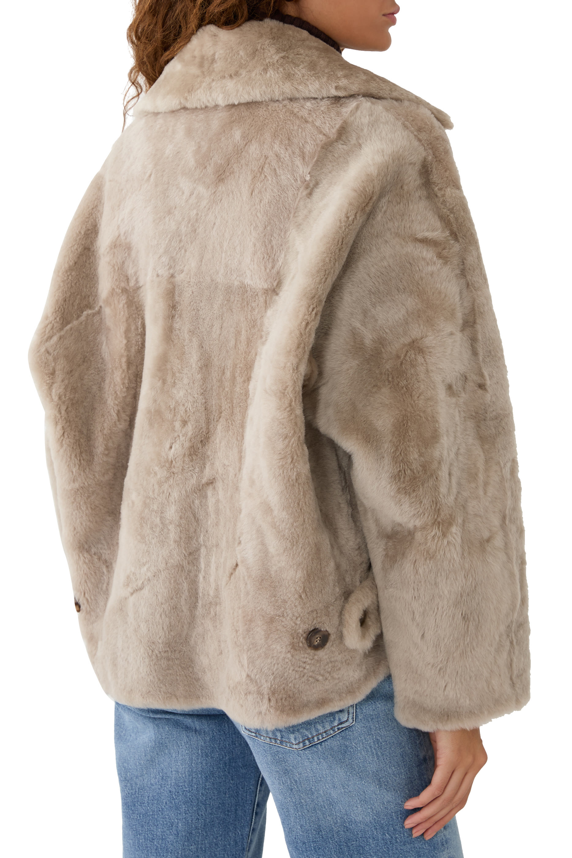 Shearling Pea Jacket