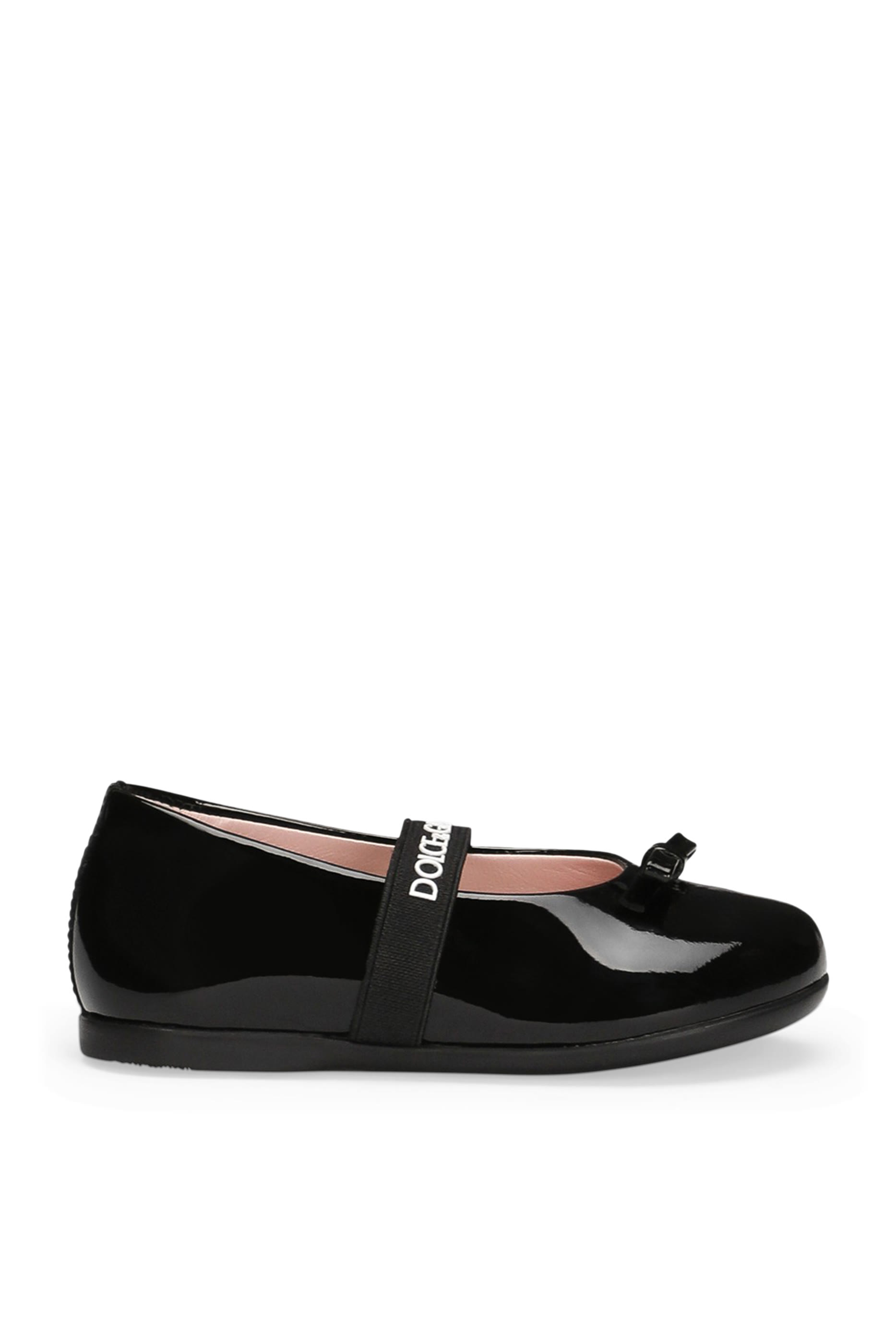 Kids Patent Leather Ballet Flats with Bow