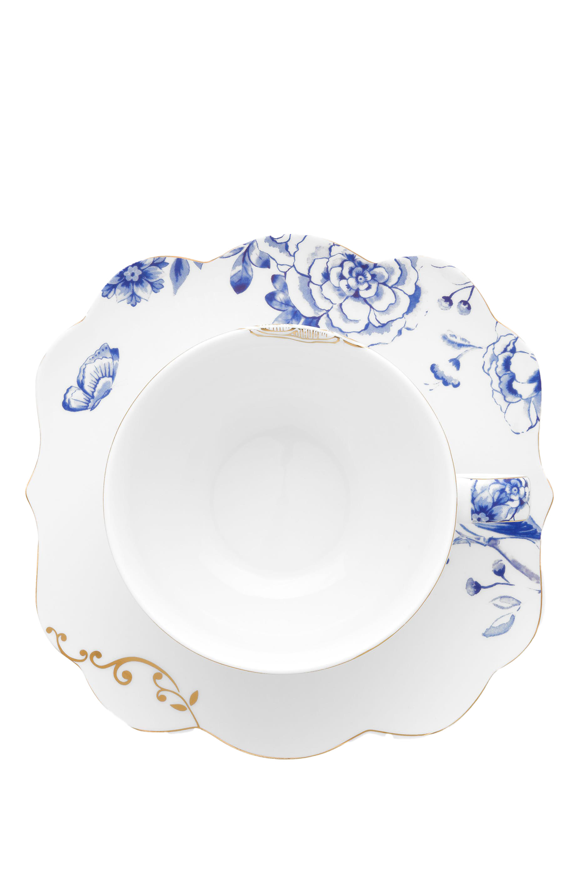 Royal White Cup & Saucer