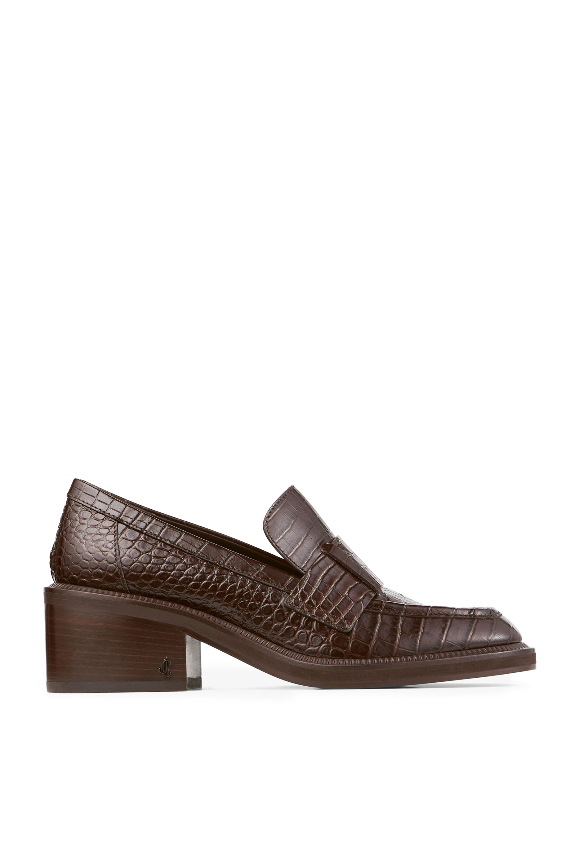  Tylor 60 Croc-Embossed Leather Loafers
