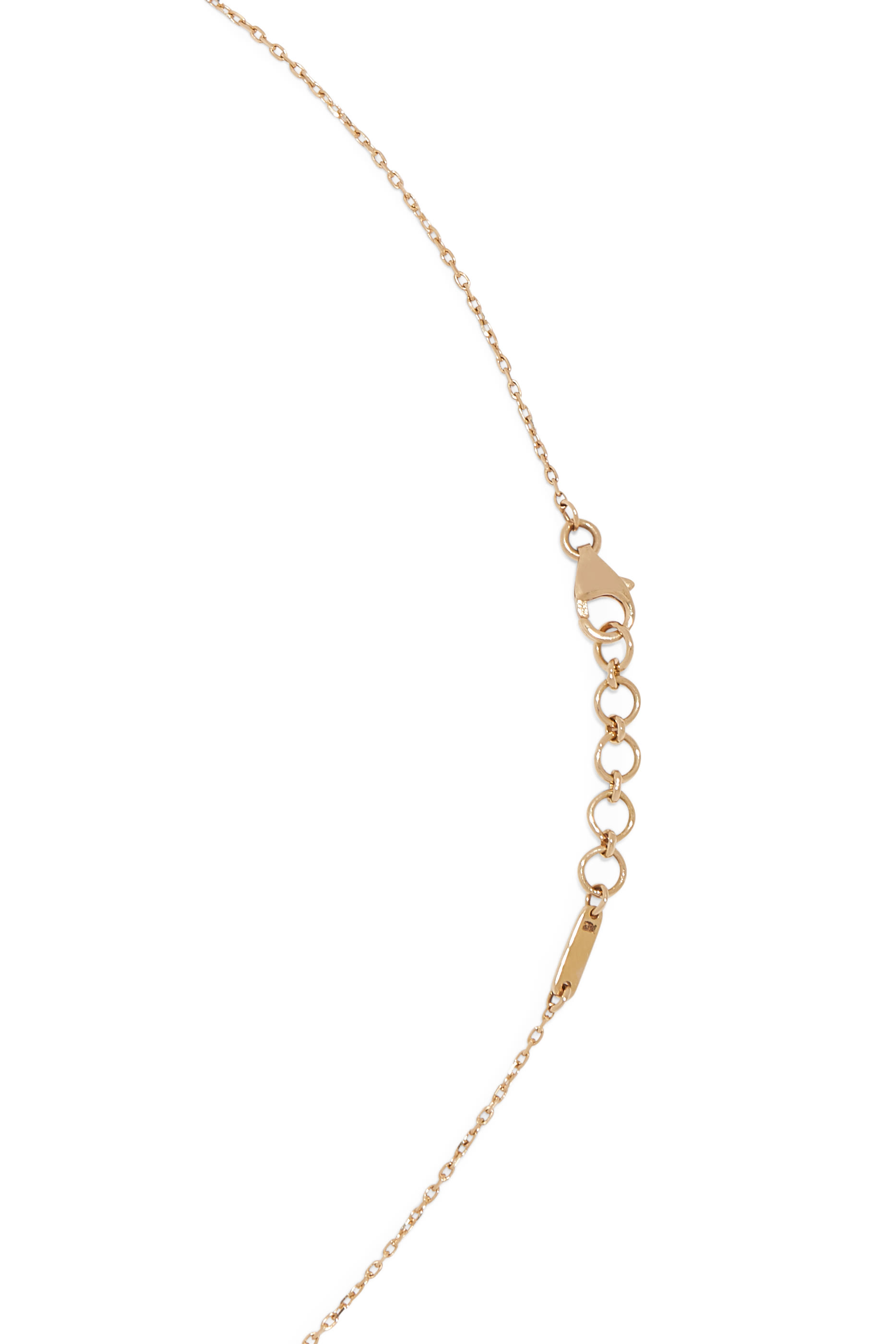 Turquoise Enamel Eye Charm Necklace