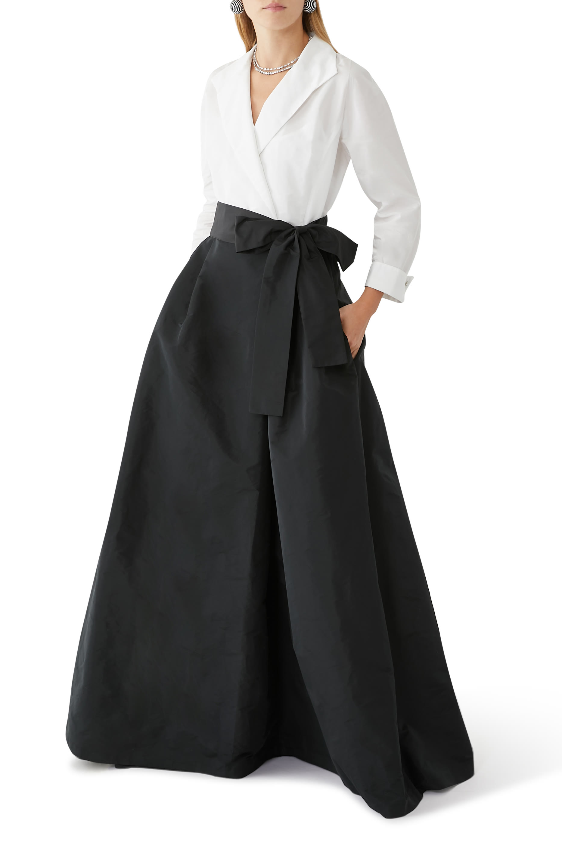 Taffeta Shirt Waist Gown