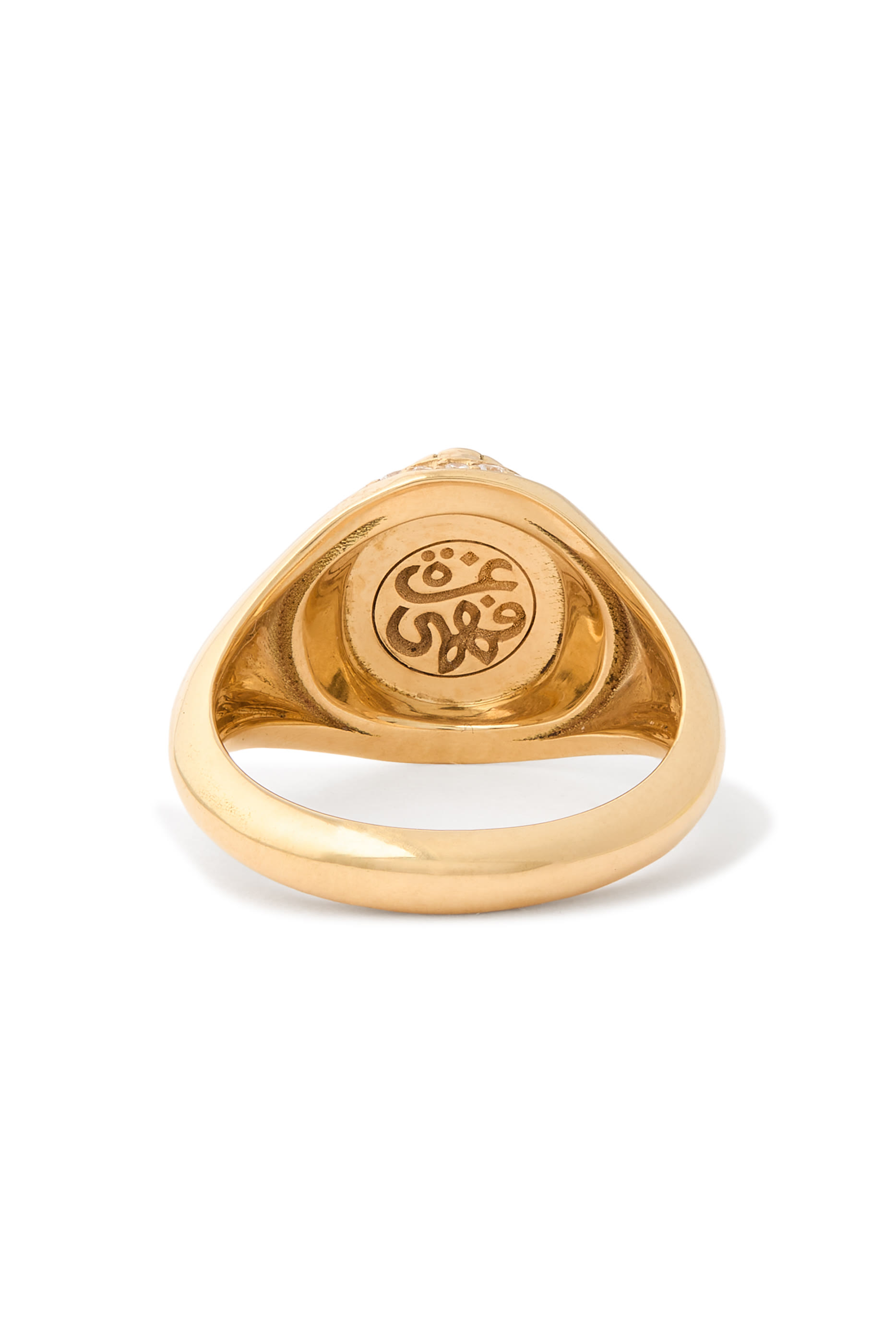 Scarab Chevalier Ring, 18k Yellow Gold & Diamonds