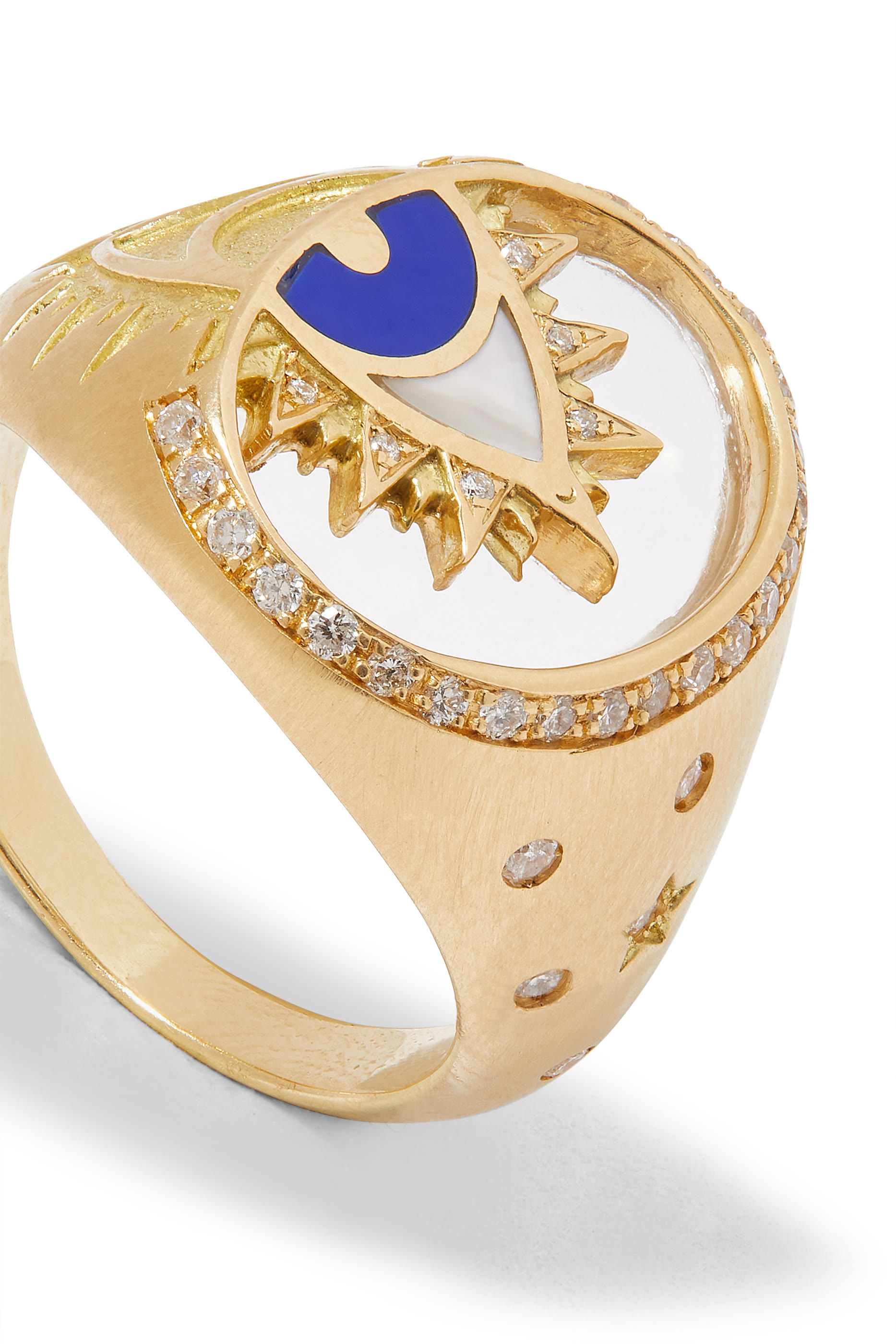 Pinky Ring, 18k Yellow Gold & Amethyst