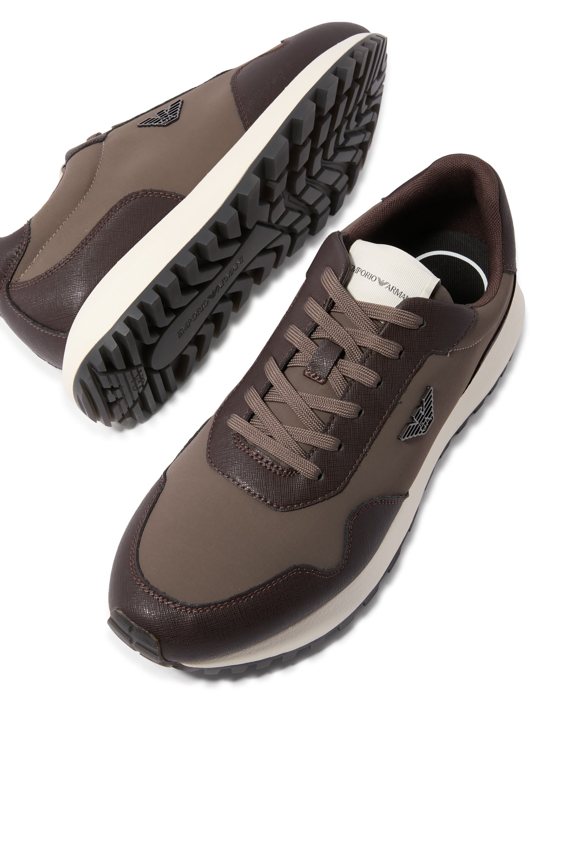 ASV Recycled Nylon Sneakers with Regenerated Saffiano Details