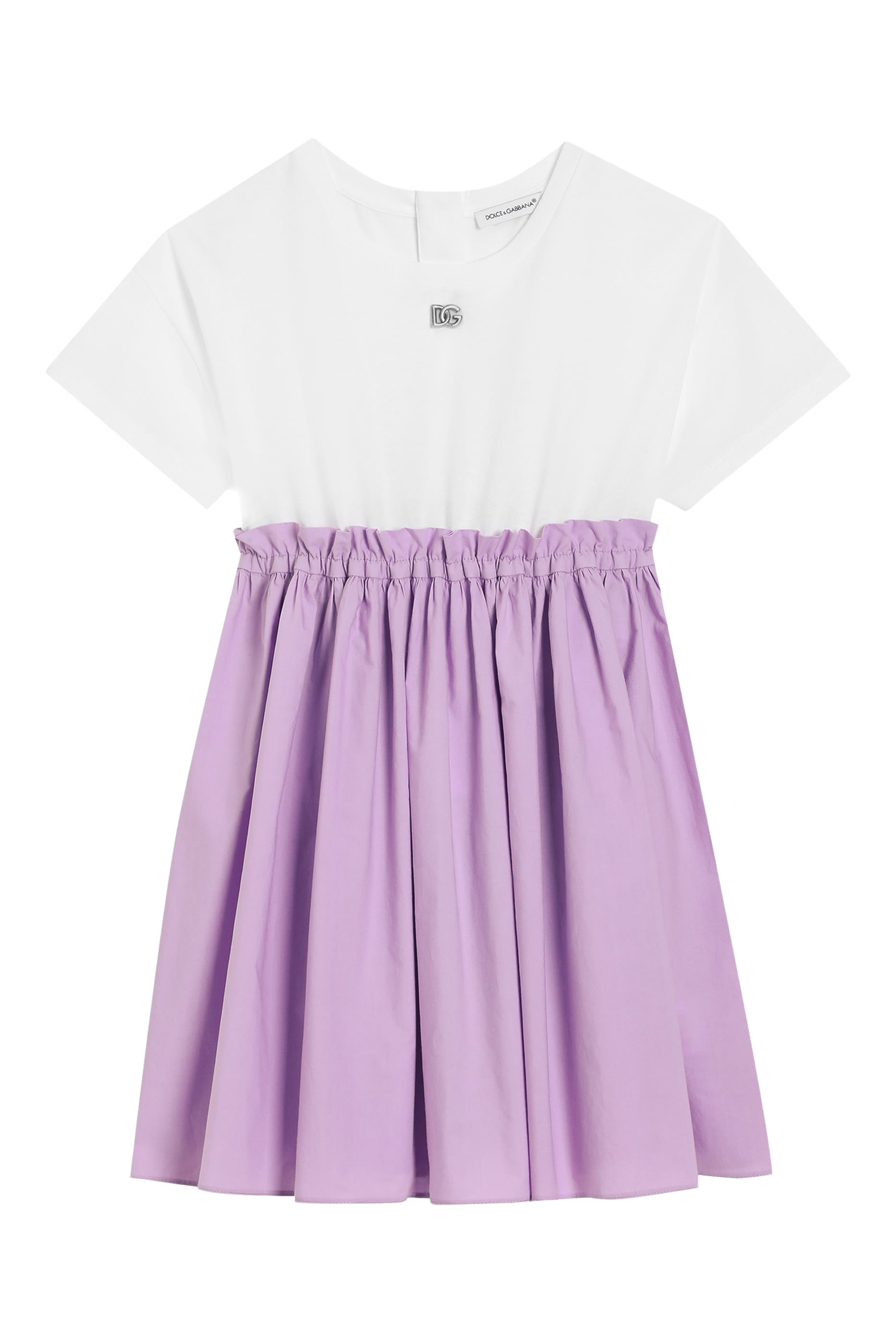 Kids Short Sleeve Flared Dress