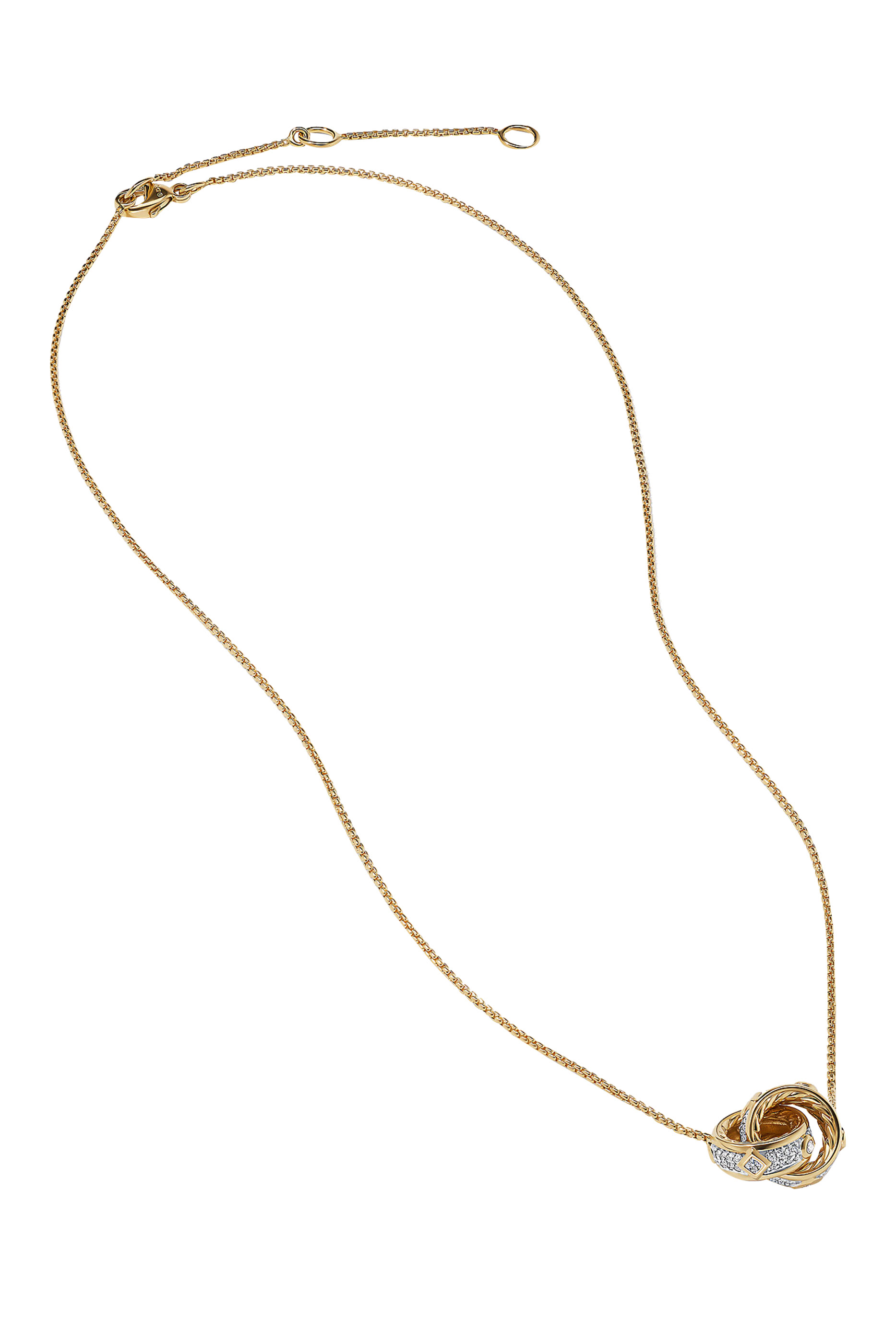 Modern Renaissance Double Pendant Necklace