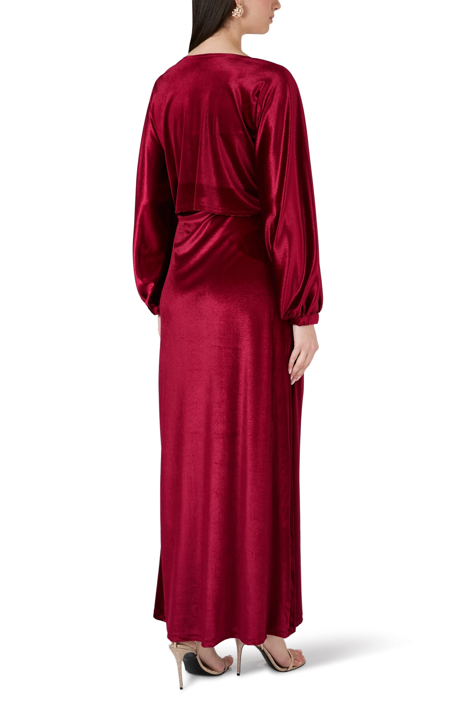 Velvet Blossom Strapless Dress and Jacket 