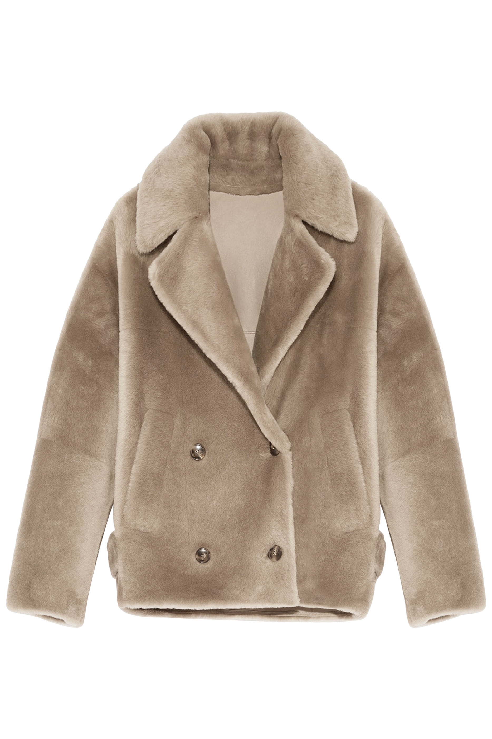 Shearling Pea Jacket