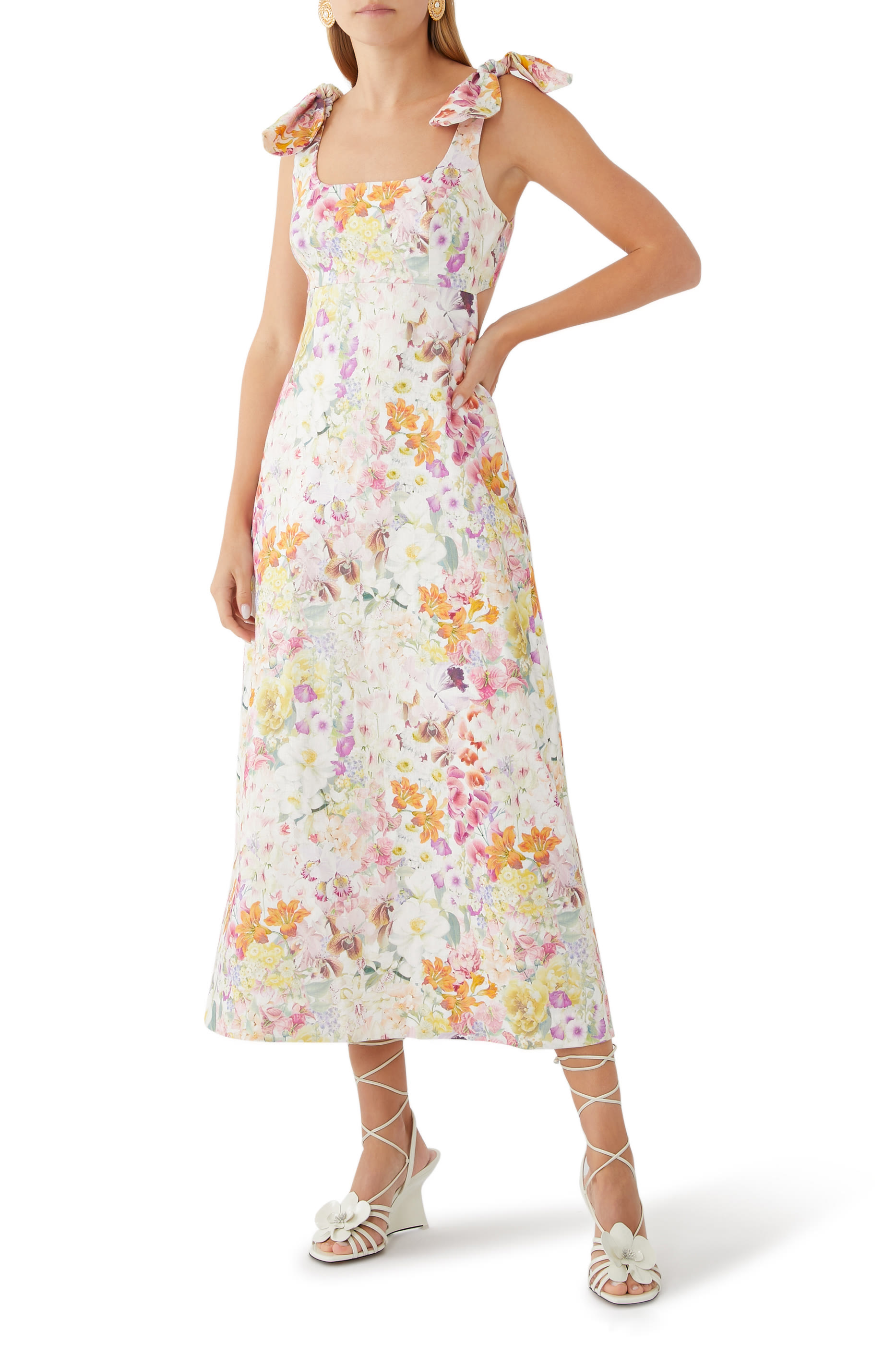 Orchid 85 Leather Wedge Sandals