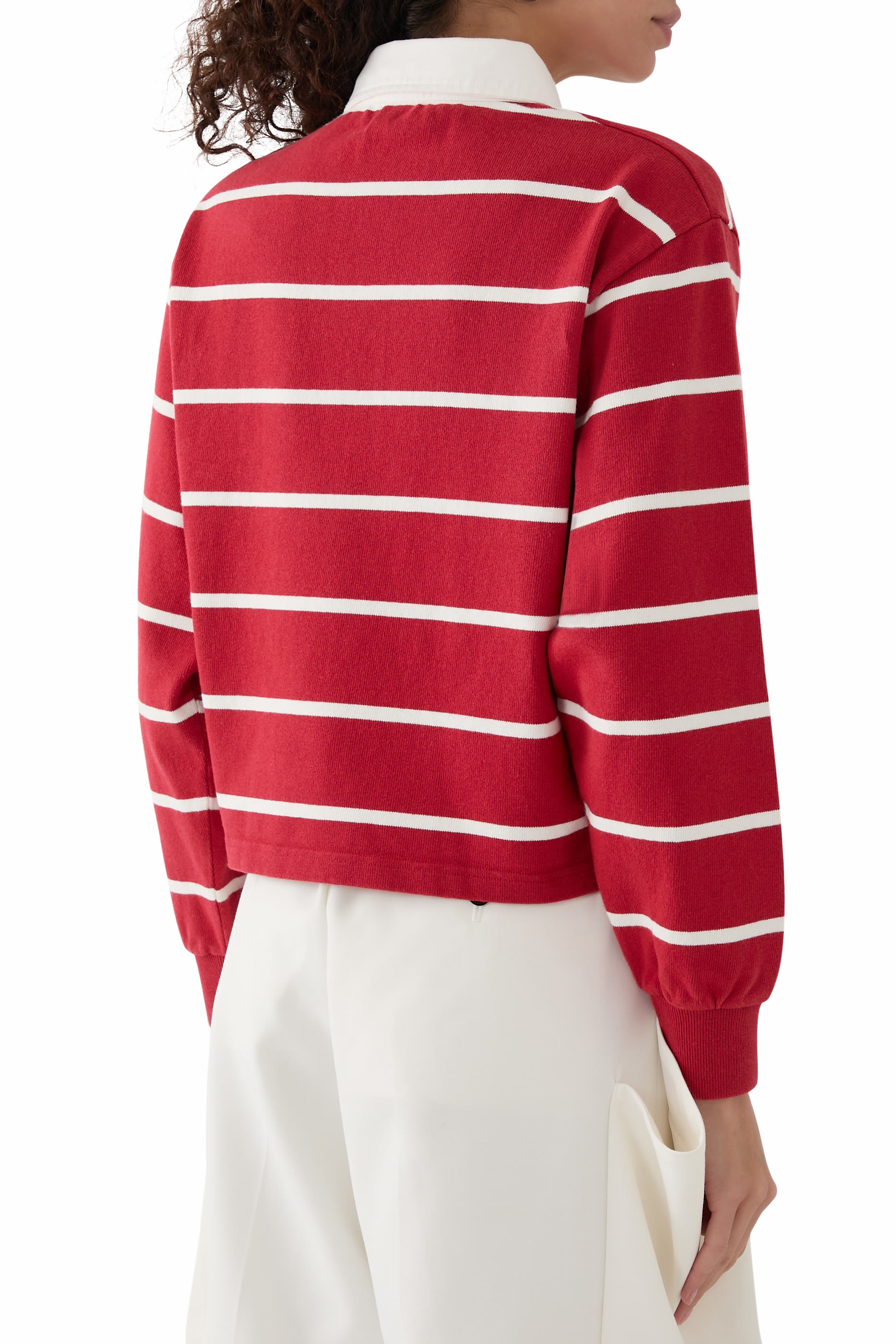 Serif Logo Crop Rugby Polo