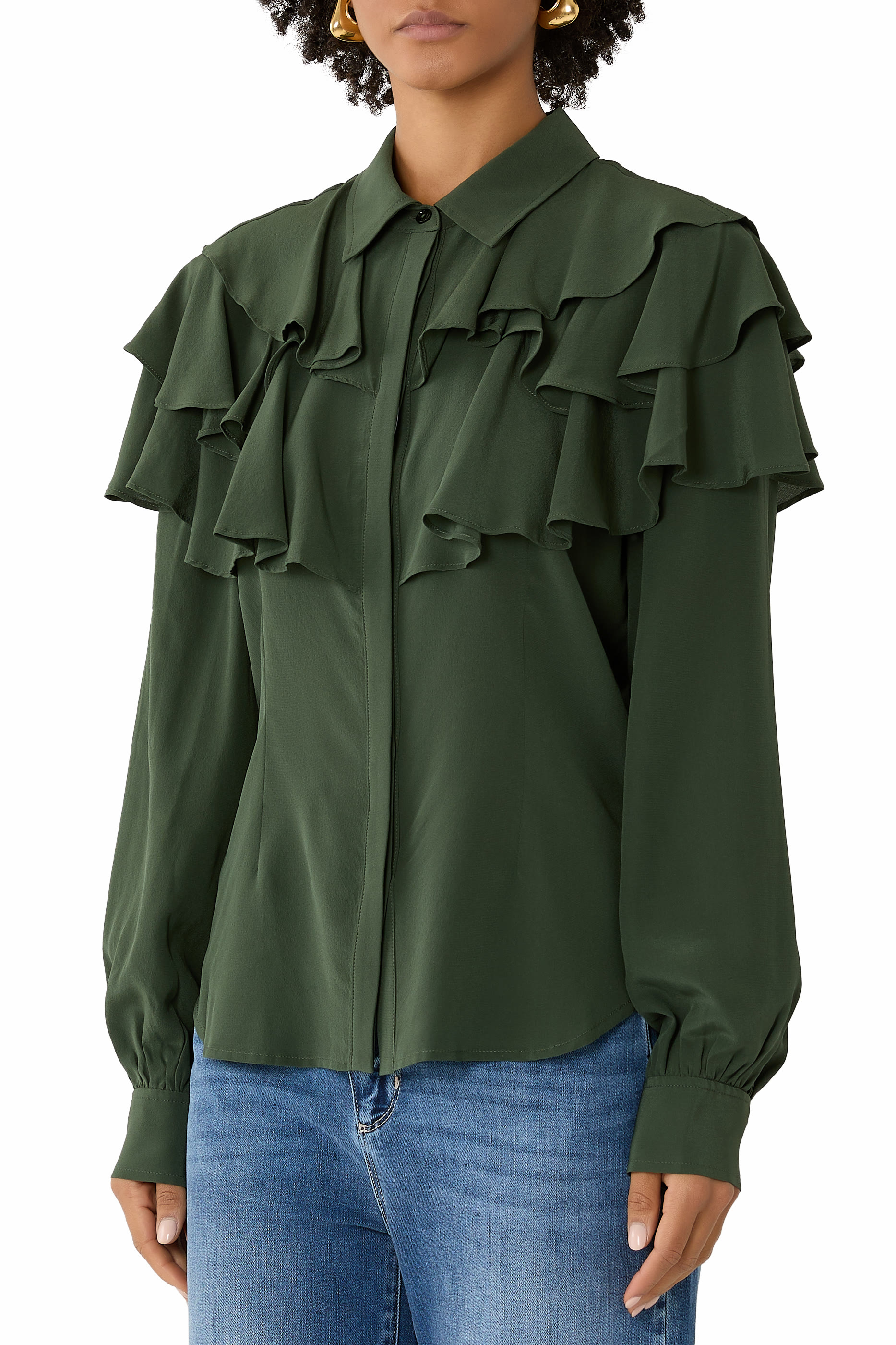 Liliana Silk Long Sleeve Blouse