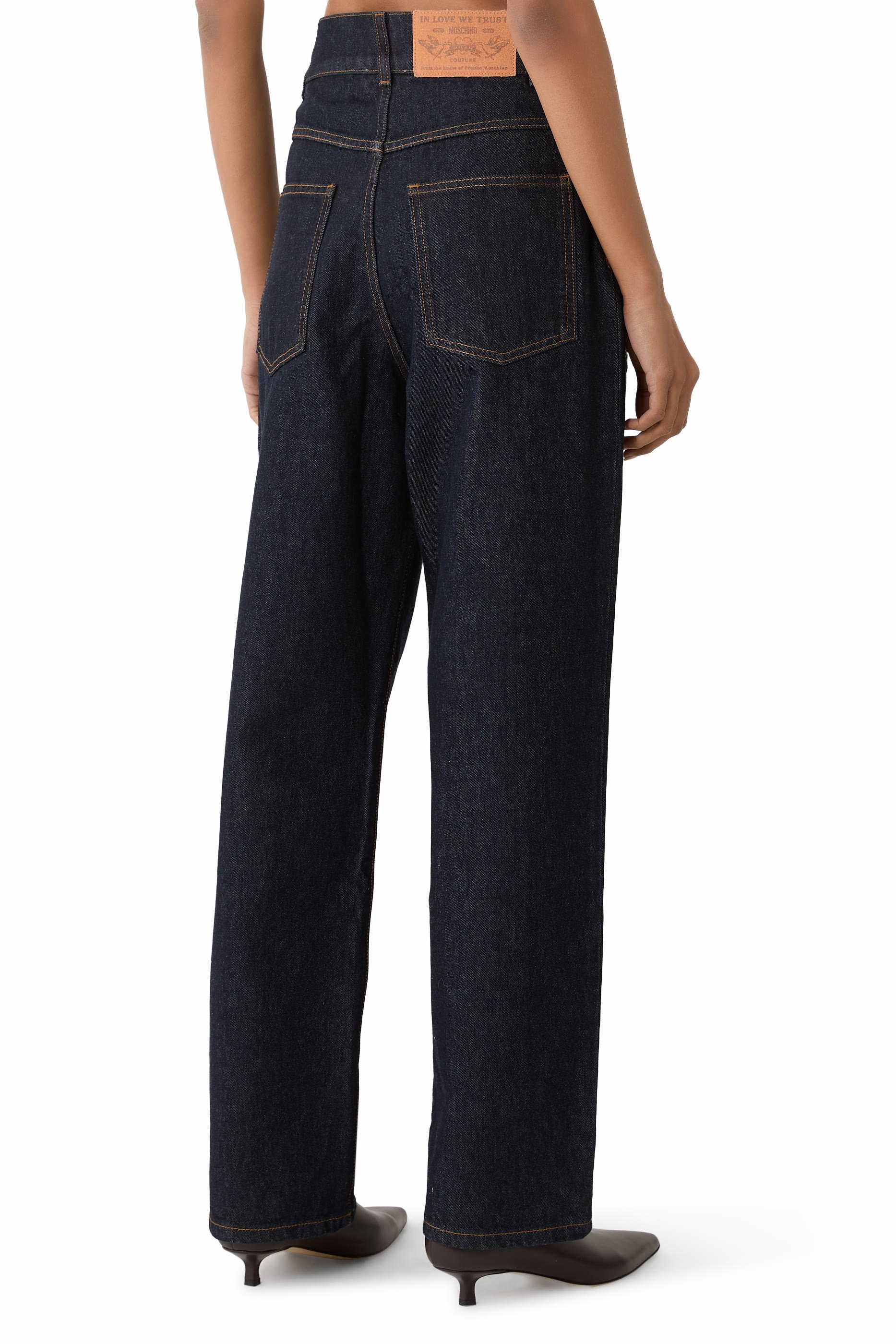  Denim Straight Leg Jeans