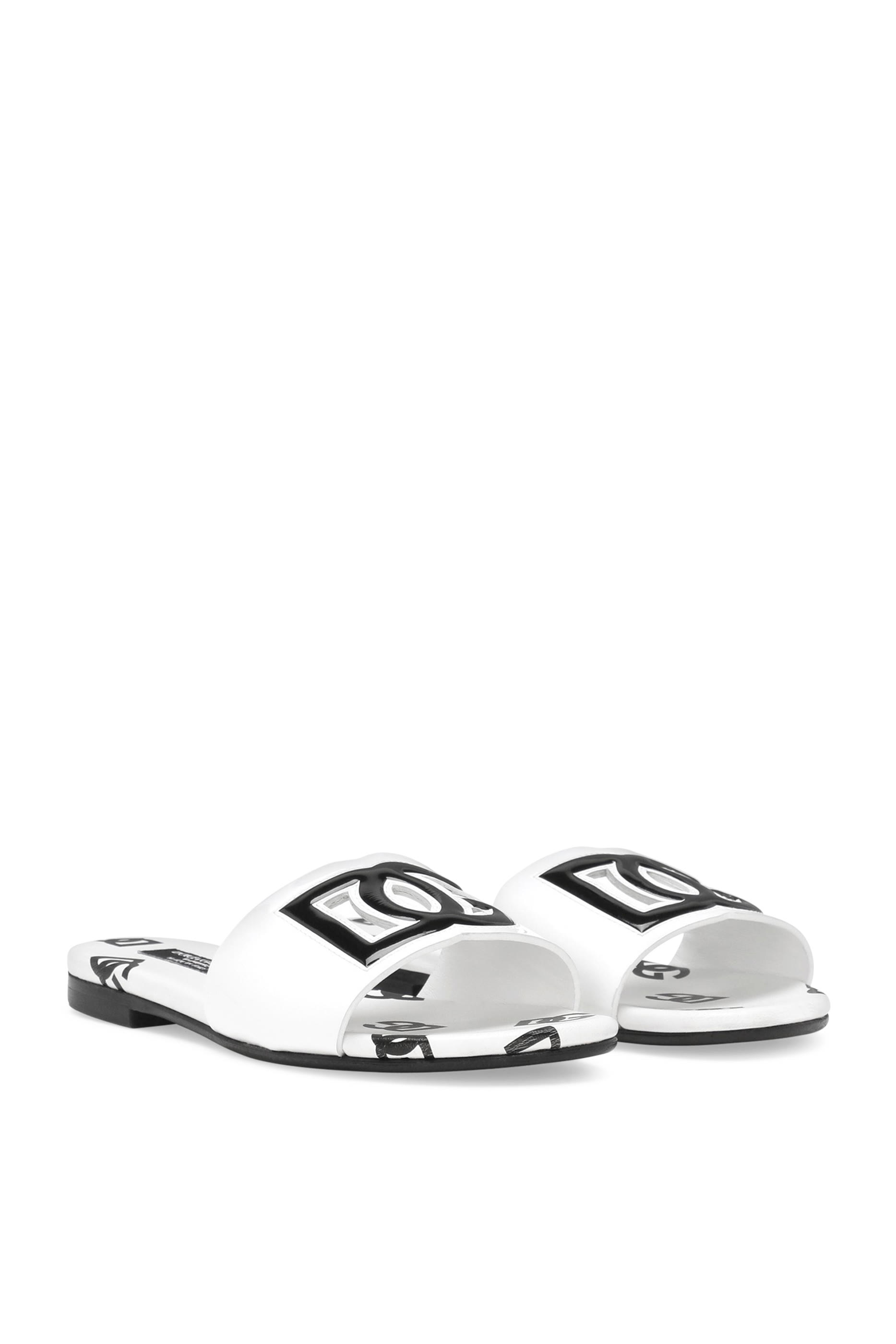 Kids DG Perforated Leather Sandals