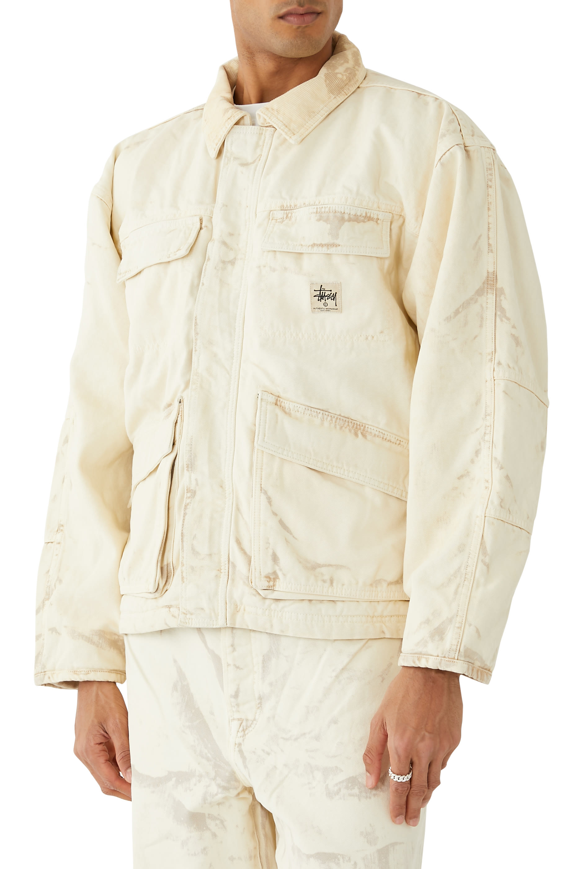 Distressed Canvas Shop Jacket