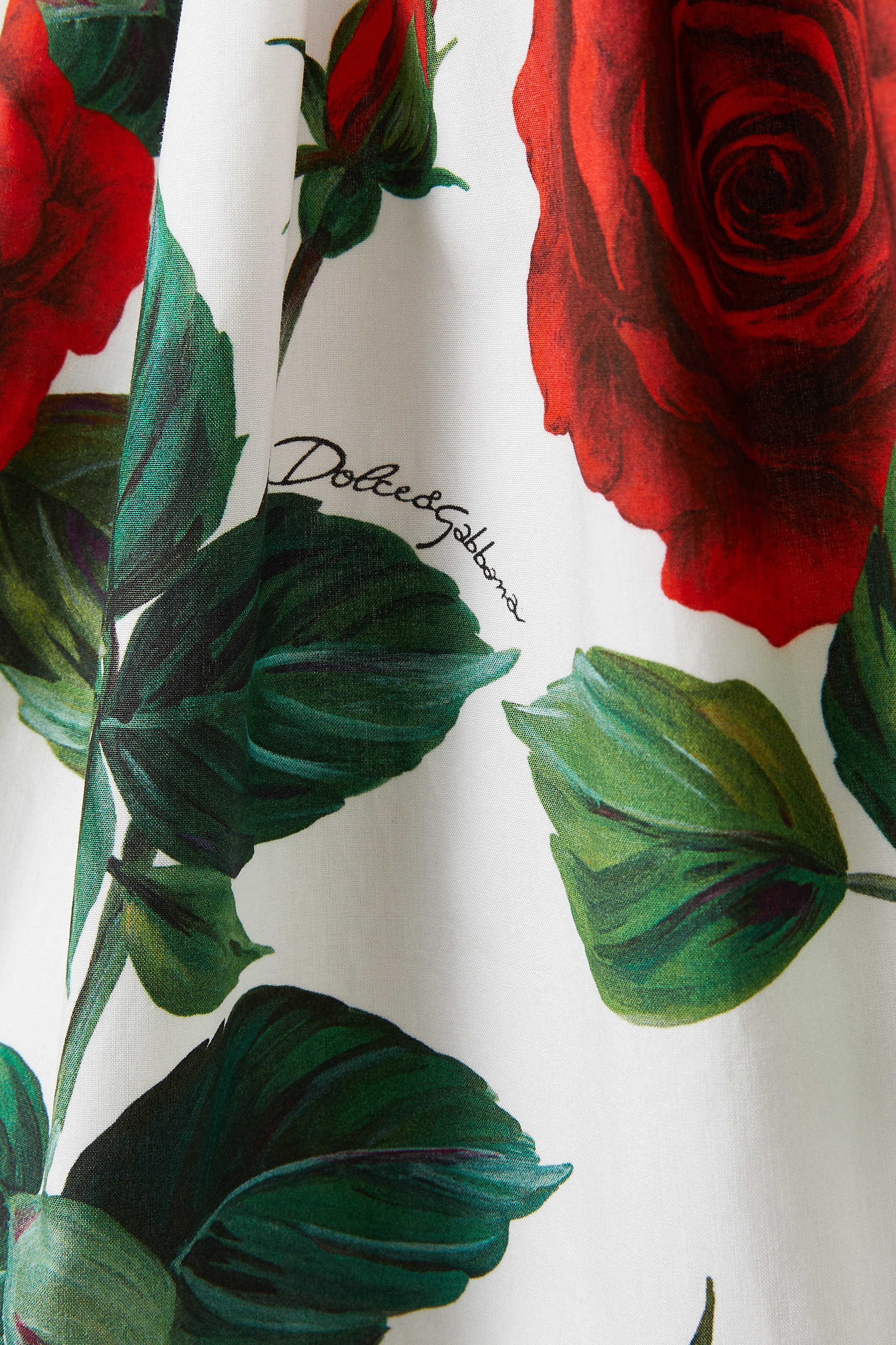 Kids Floral Print Cotton Dress