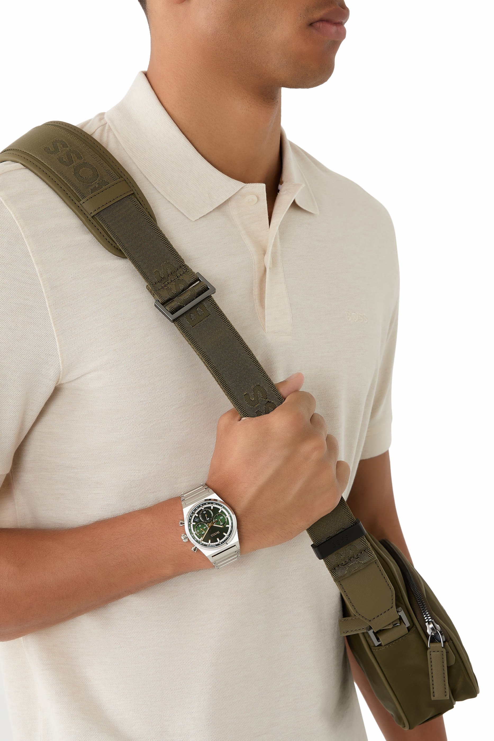 Candor Chrono Green Dial Chronograph Watch