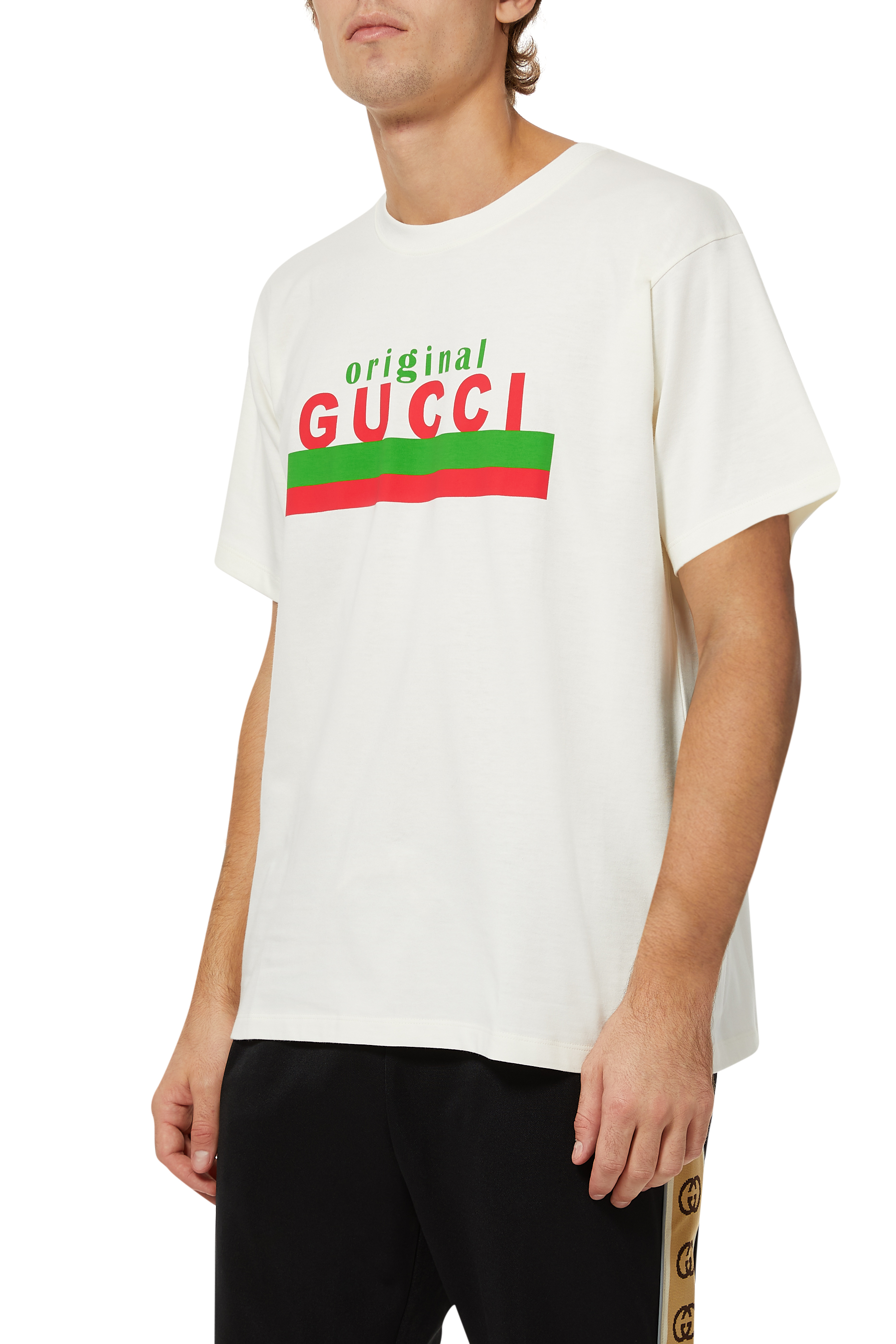 Buy Gucci Cotton Logo T-Shirt for Mens | Bloomingdale's Kuwait