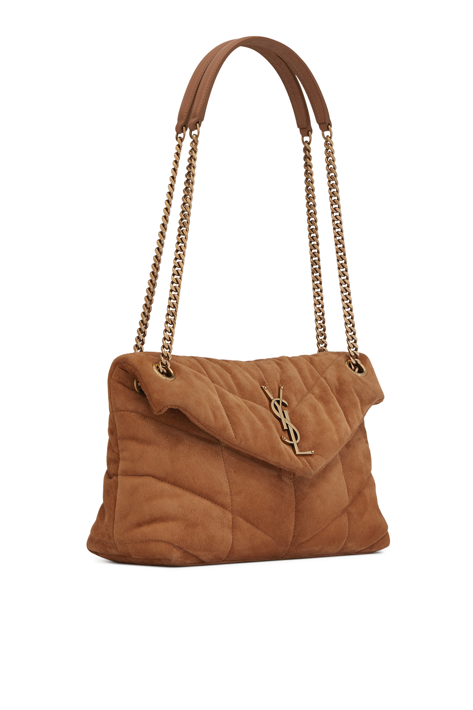 Puffer Small Bag in Suede 