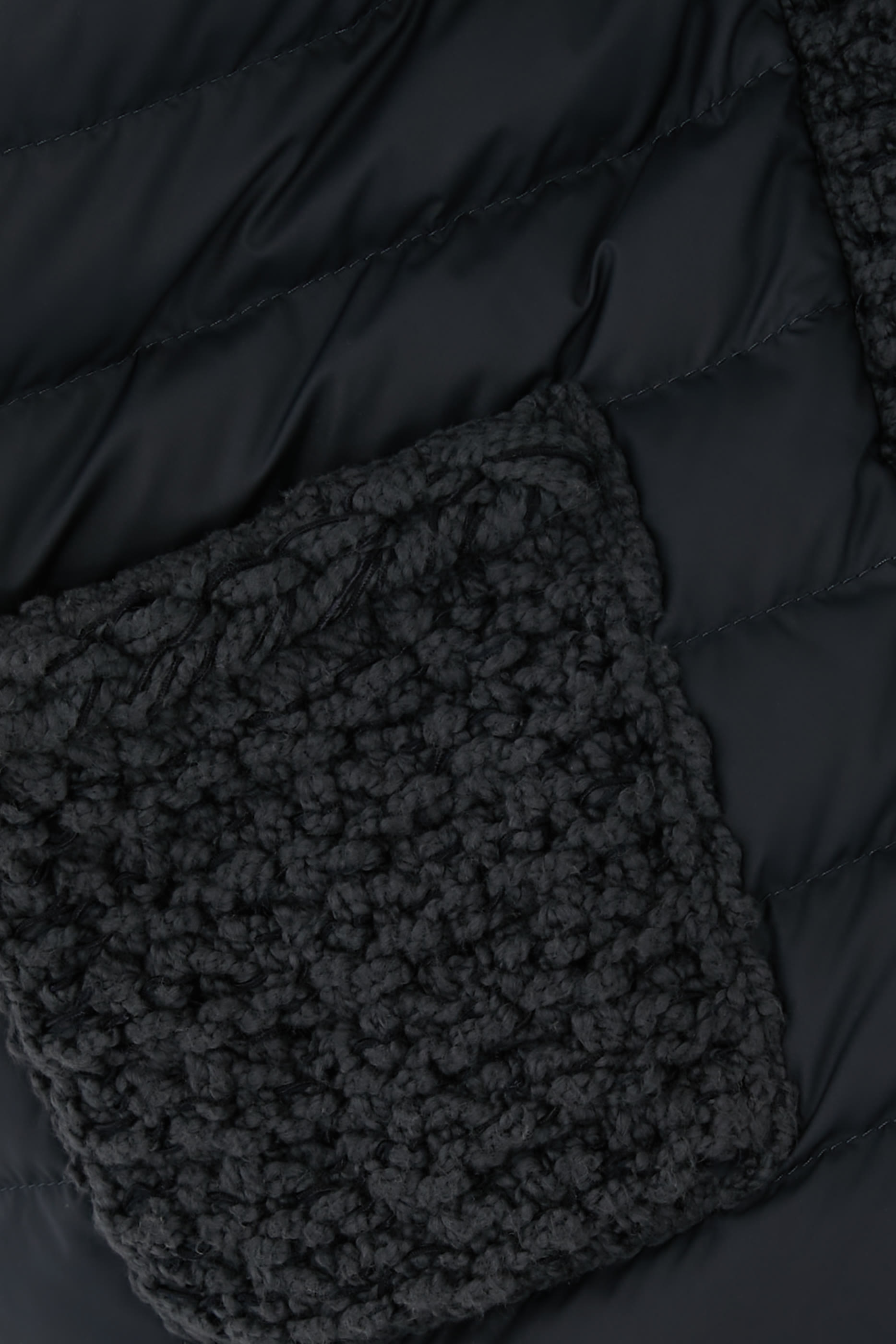 Padded Cotton Zip-Up Cardigan 