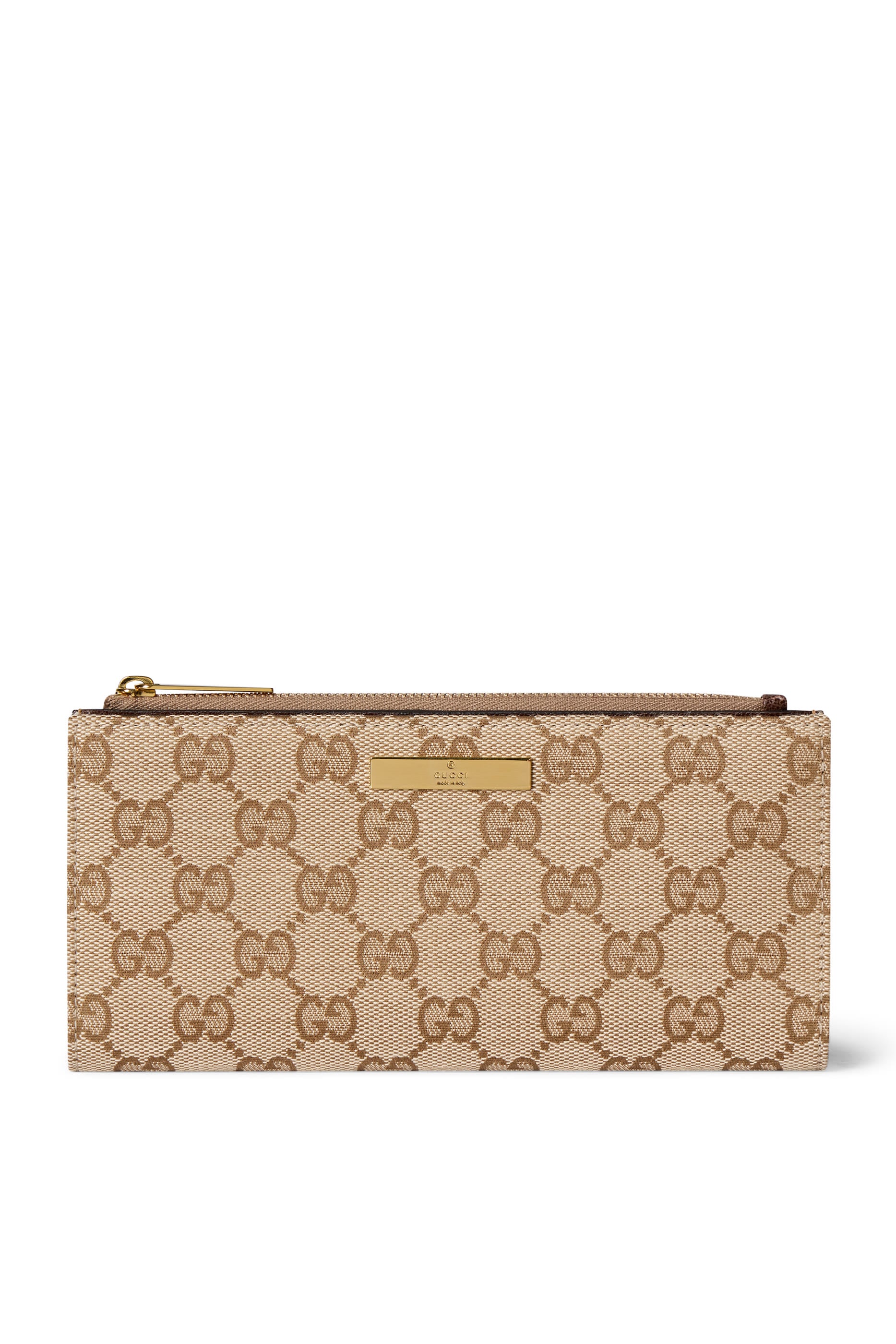 Long Wallet with Logo Plaque