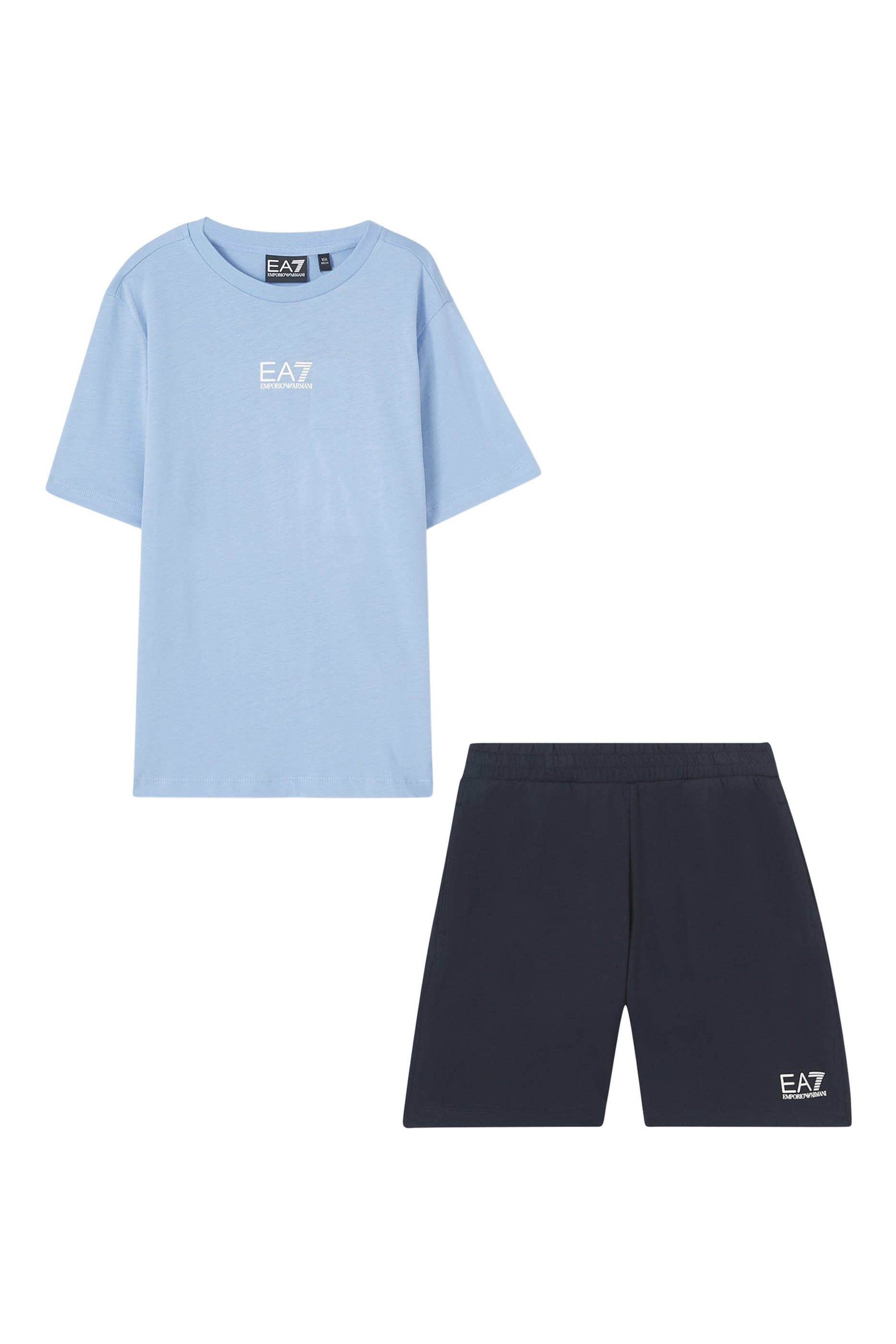 Kids EA7 Logo T-Shirt & Shorts Set