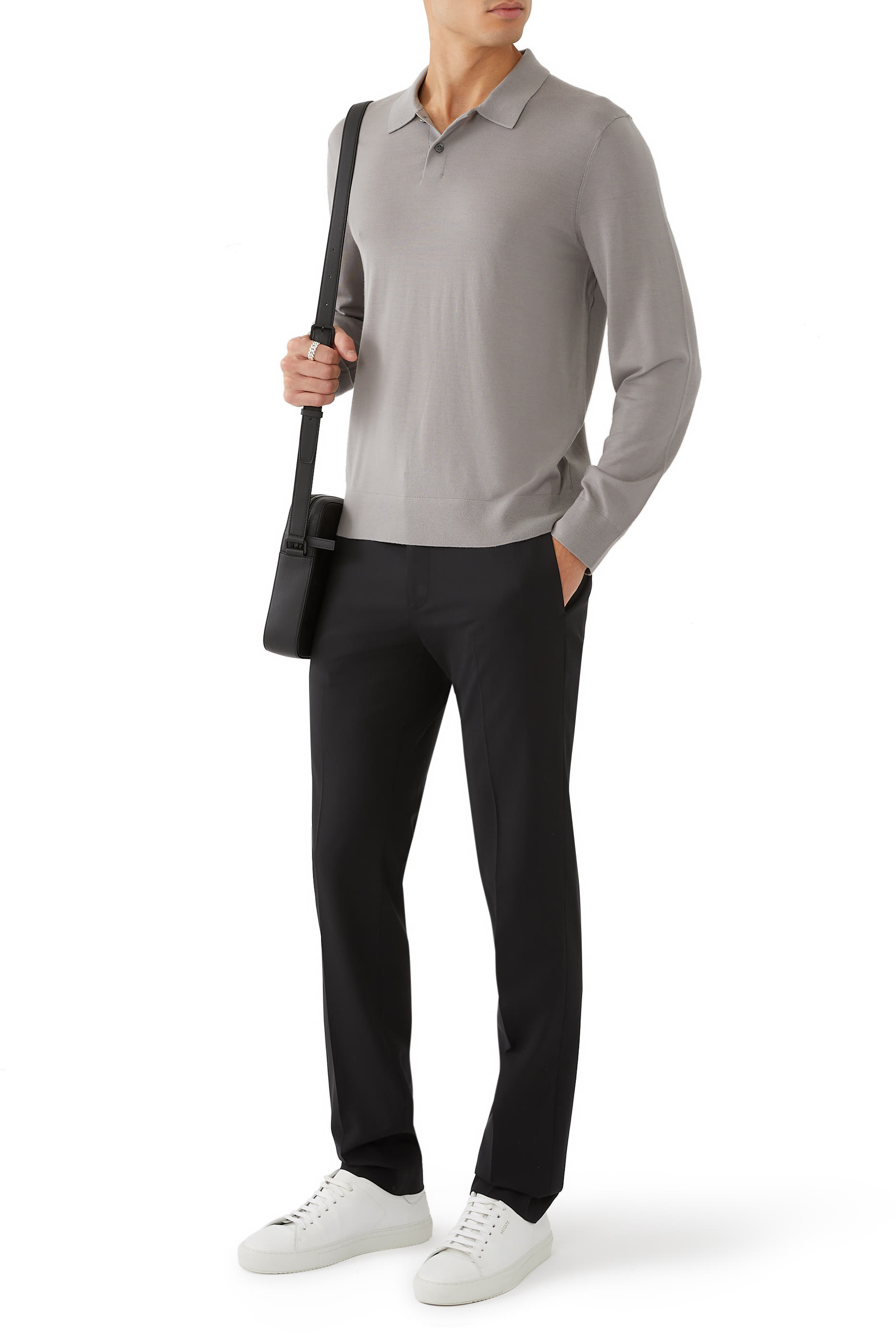 Long Sleeve Polo Shirt Regal Wool