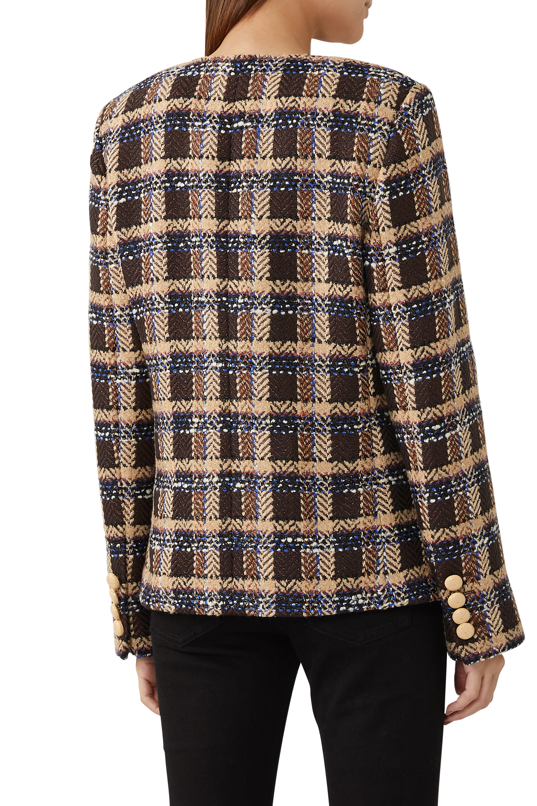 Tartan Tweed Wool Jacket