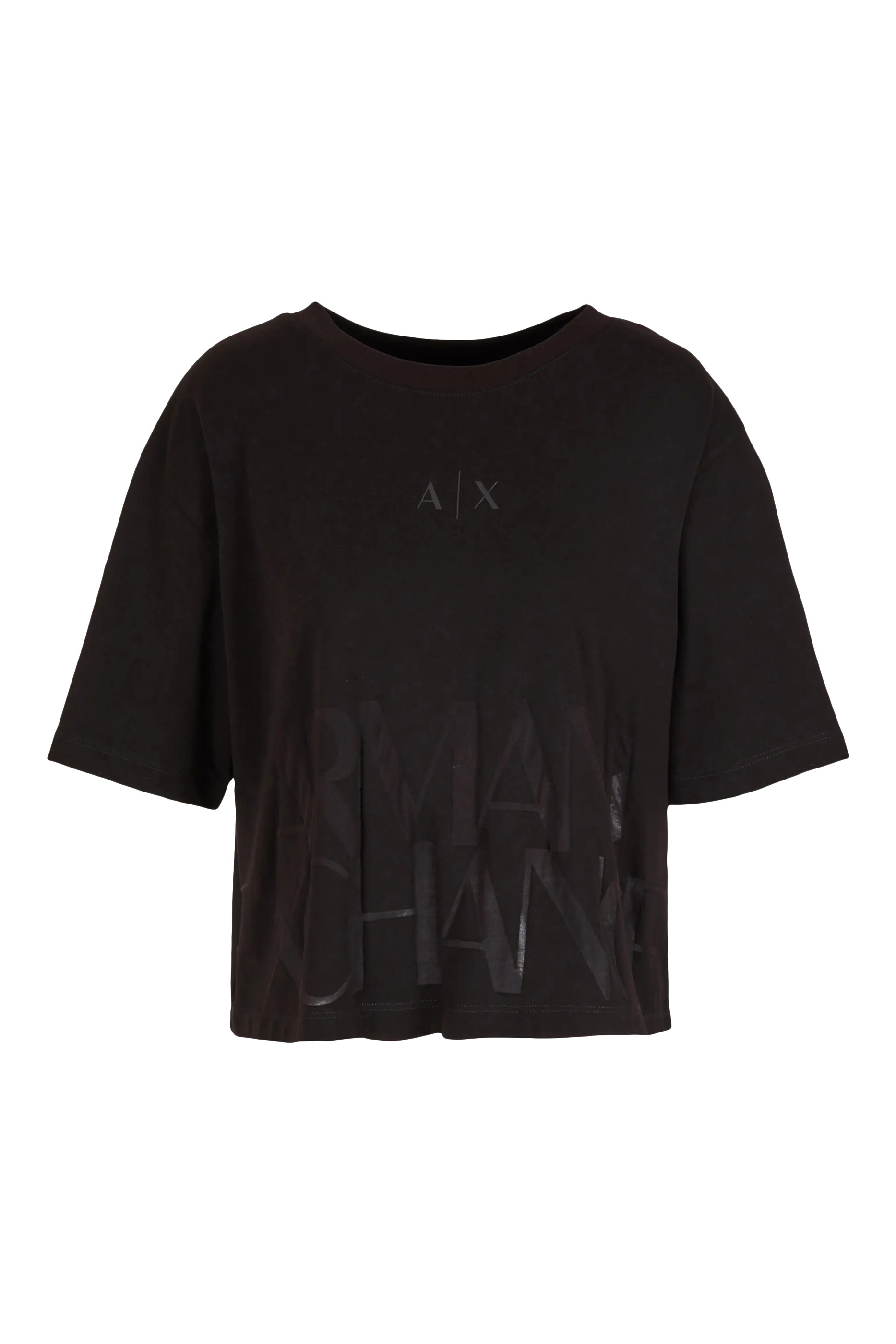 Logo Print Cropped T-Shirt