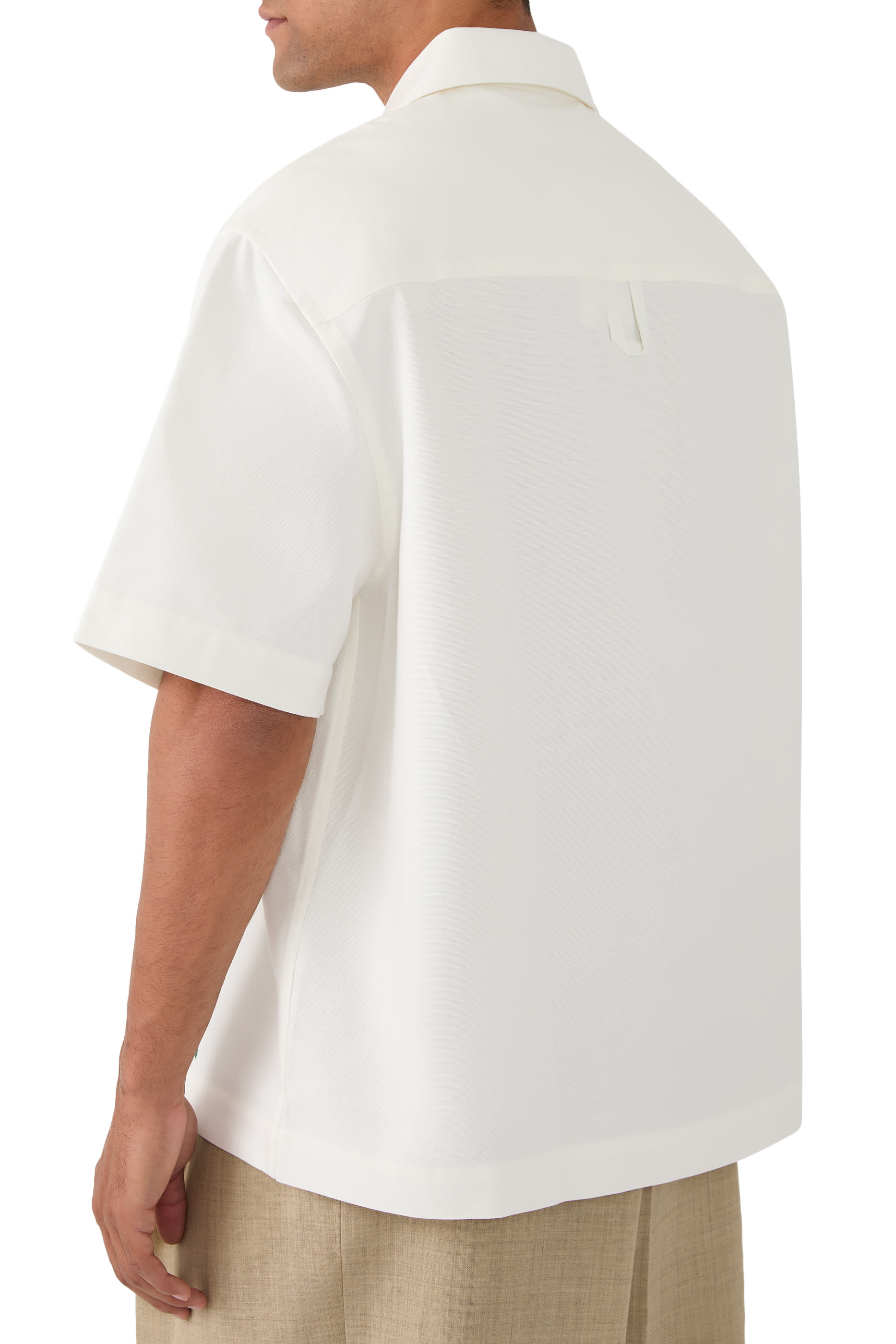 Painted Palm Trees Short-Sleeved Shirt