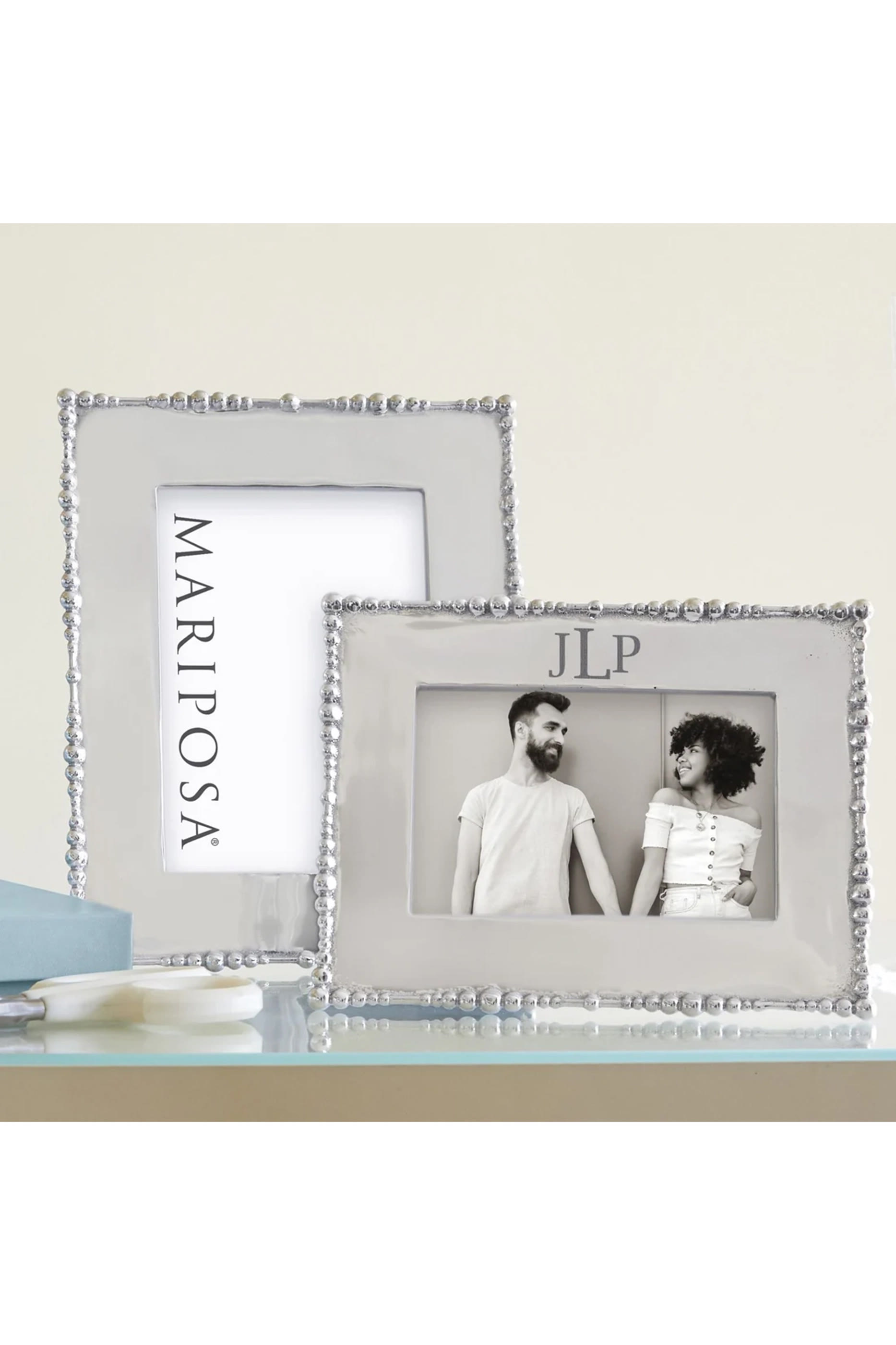 Pearl Drop Engravable Picture Frame, 5x7 